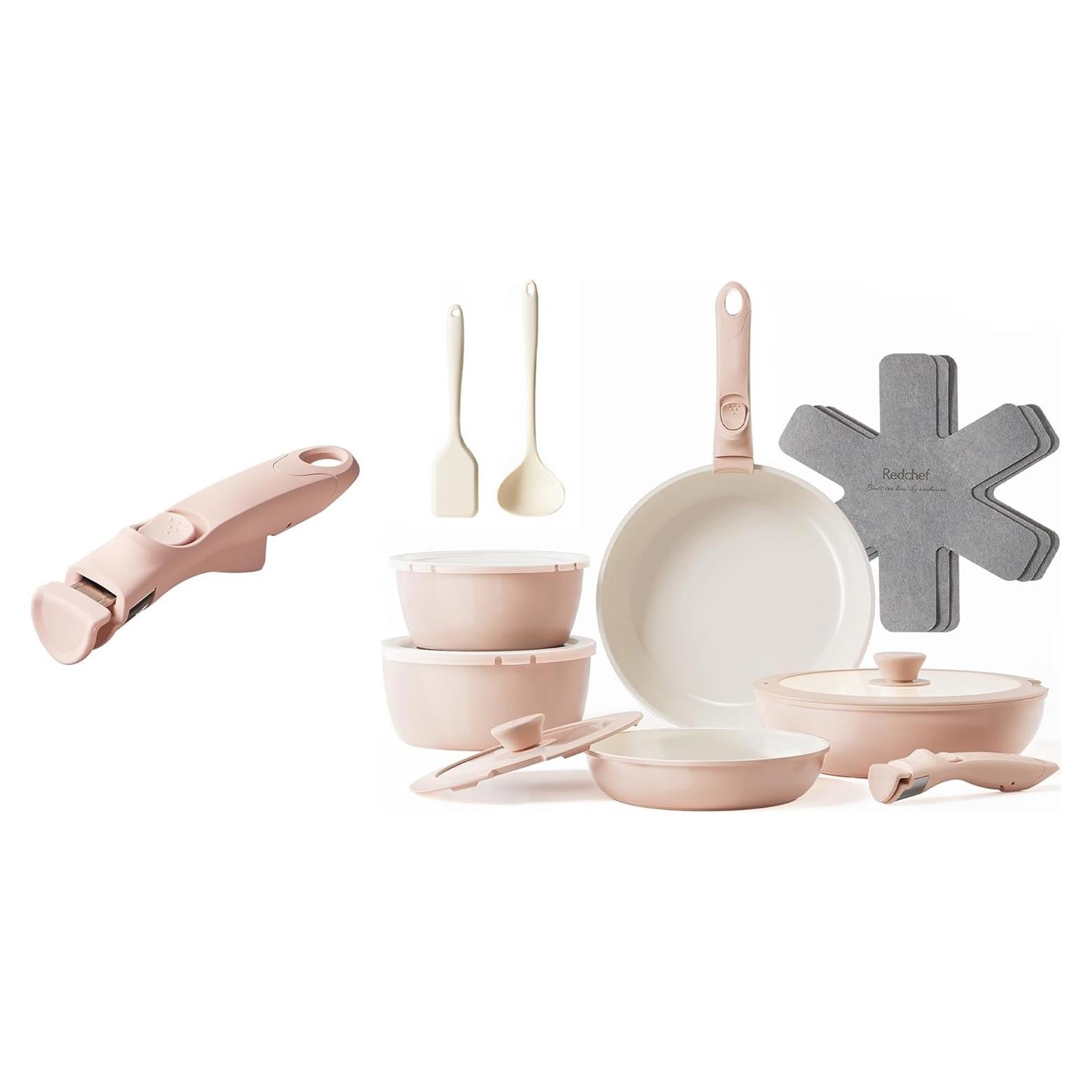 Juego de Ollas y Sartenes Redchef 17 Piezas Cerámica Antiadherente