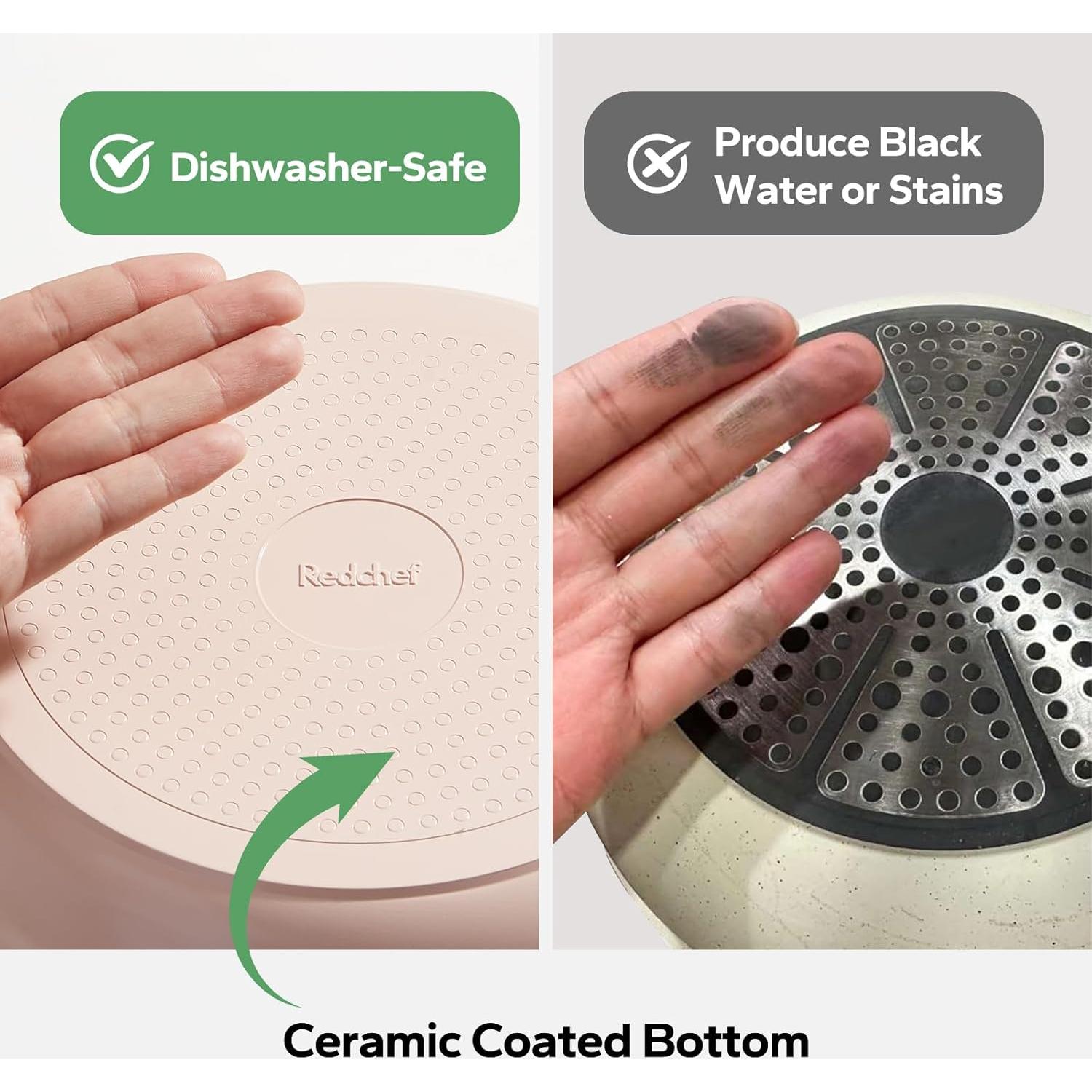 Juego de Ollas y Sartenes Redchef 17 Piezas Cerámica Antiadherente