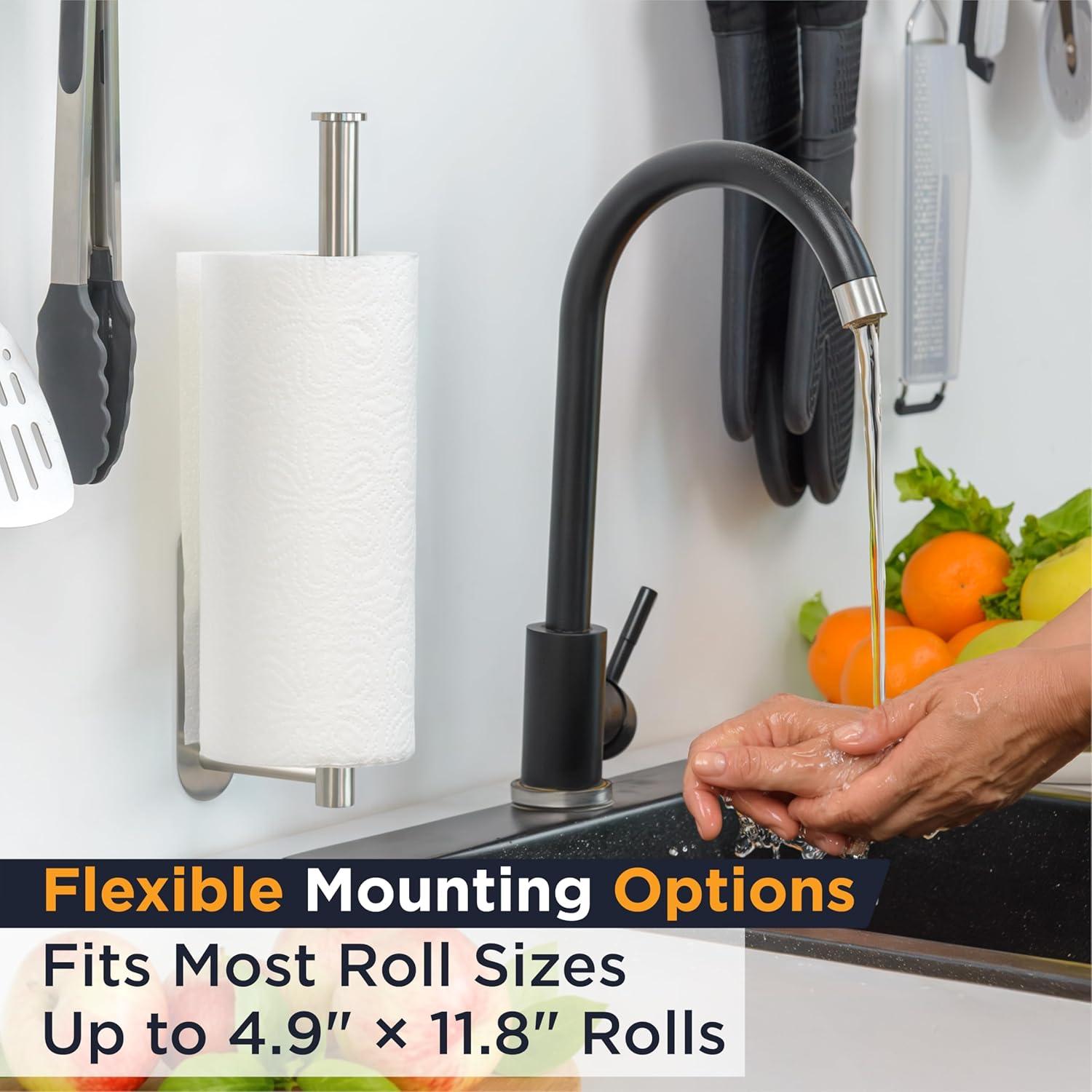 Soporte para Toallas de Papel Deiss PRO - Acero Inoxidable 34.3cm