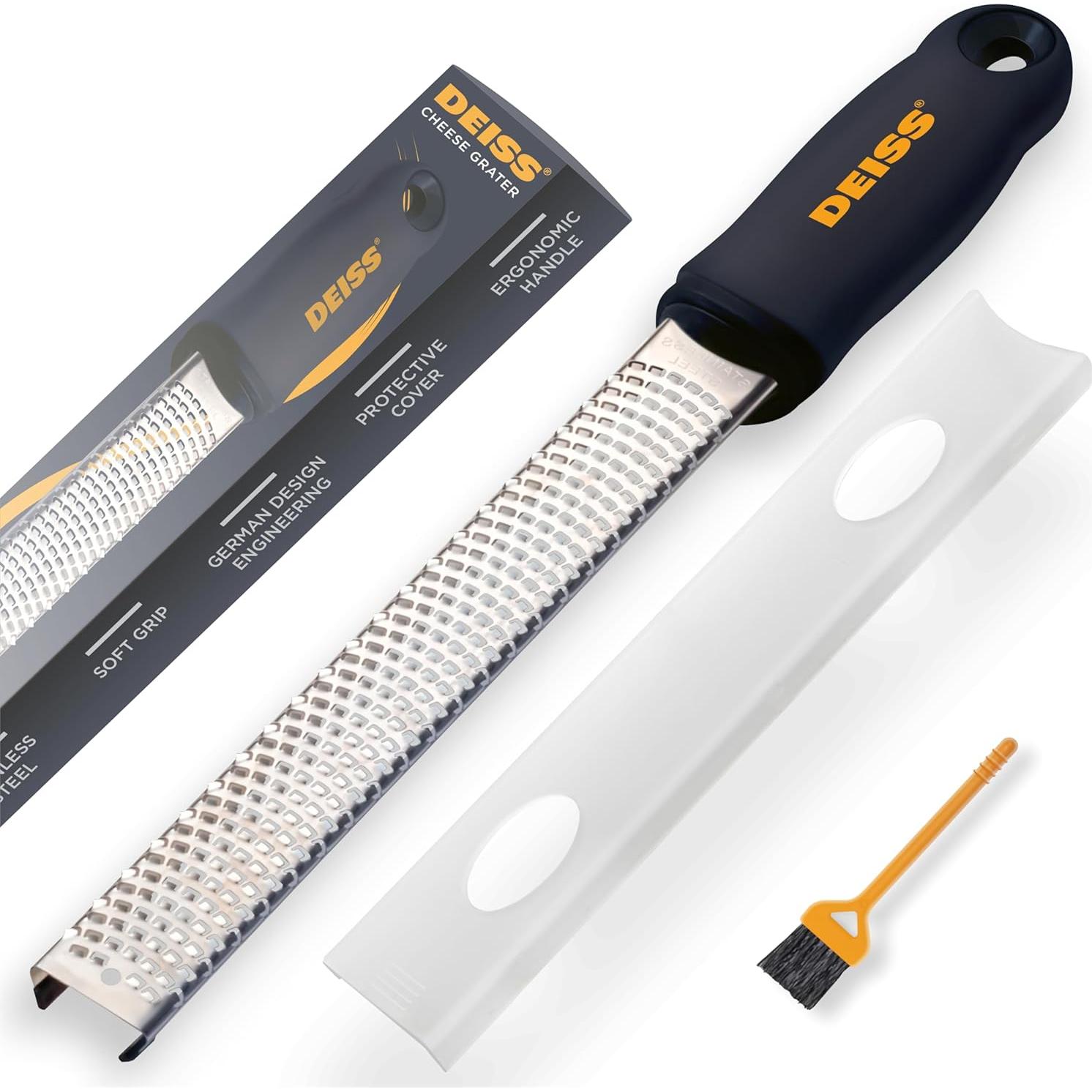 Rallador Grueso Deiss PRO de Acero Inoxidable Antideslizante