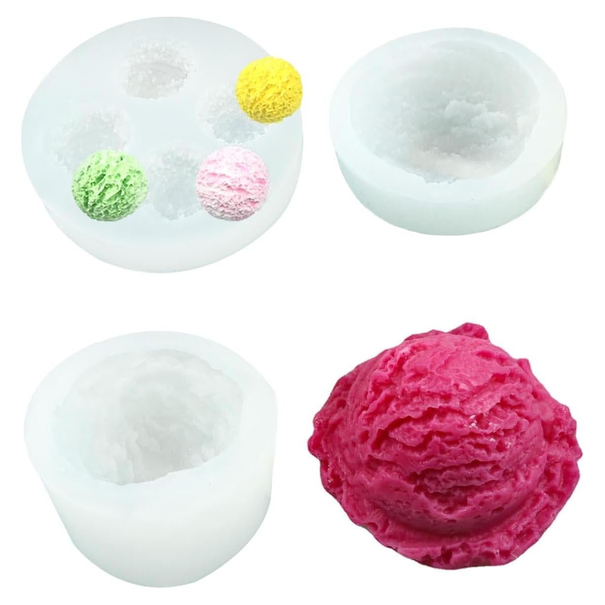 Moldes de Silicona 3D para Helado y Jabón AddLotLot - 3 Piezas