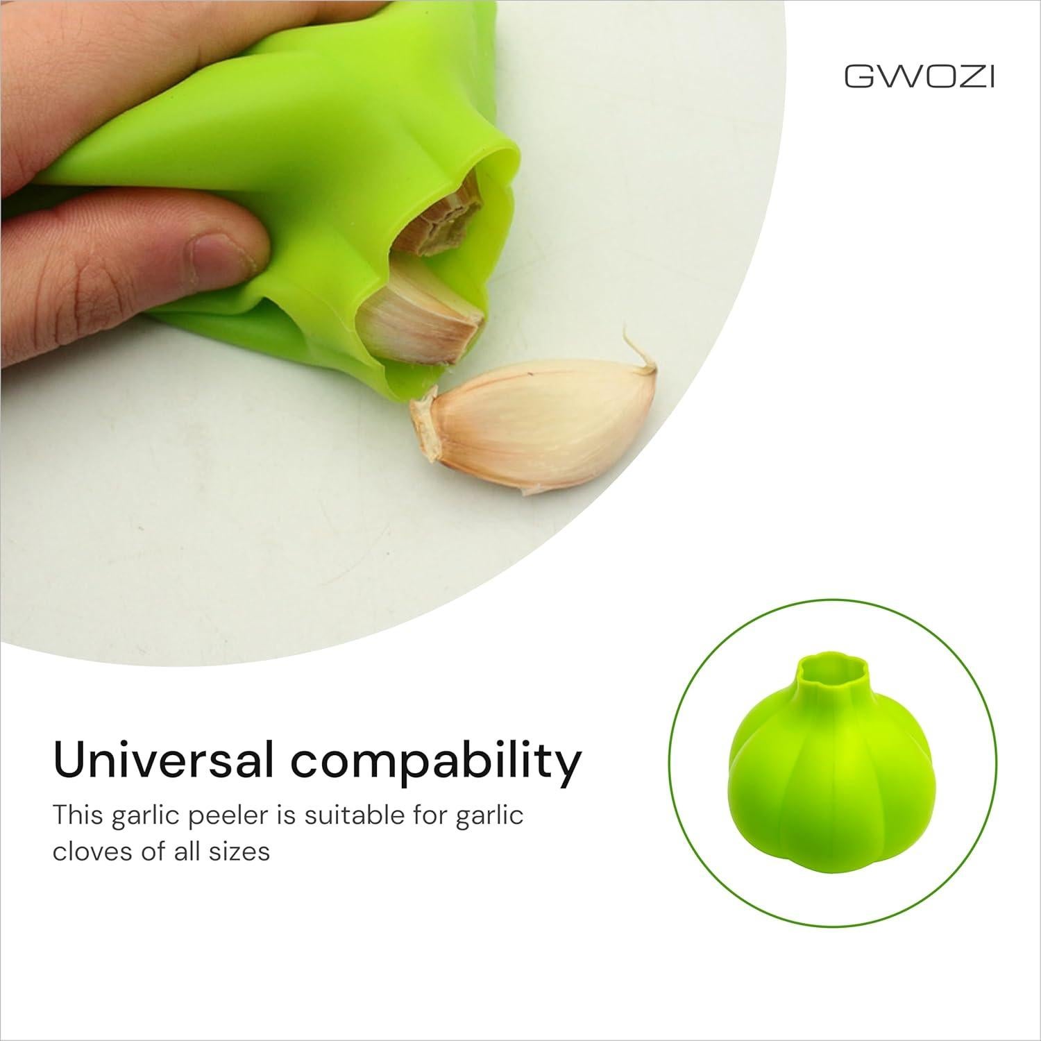 Pelador de Ajo de Silicona GWOZI - Rodillo Eficaz y Fácil de Limpiar