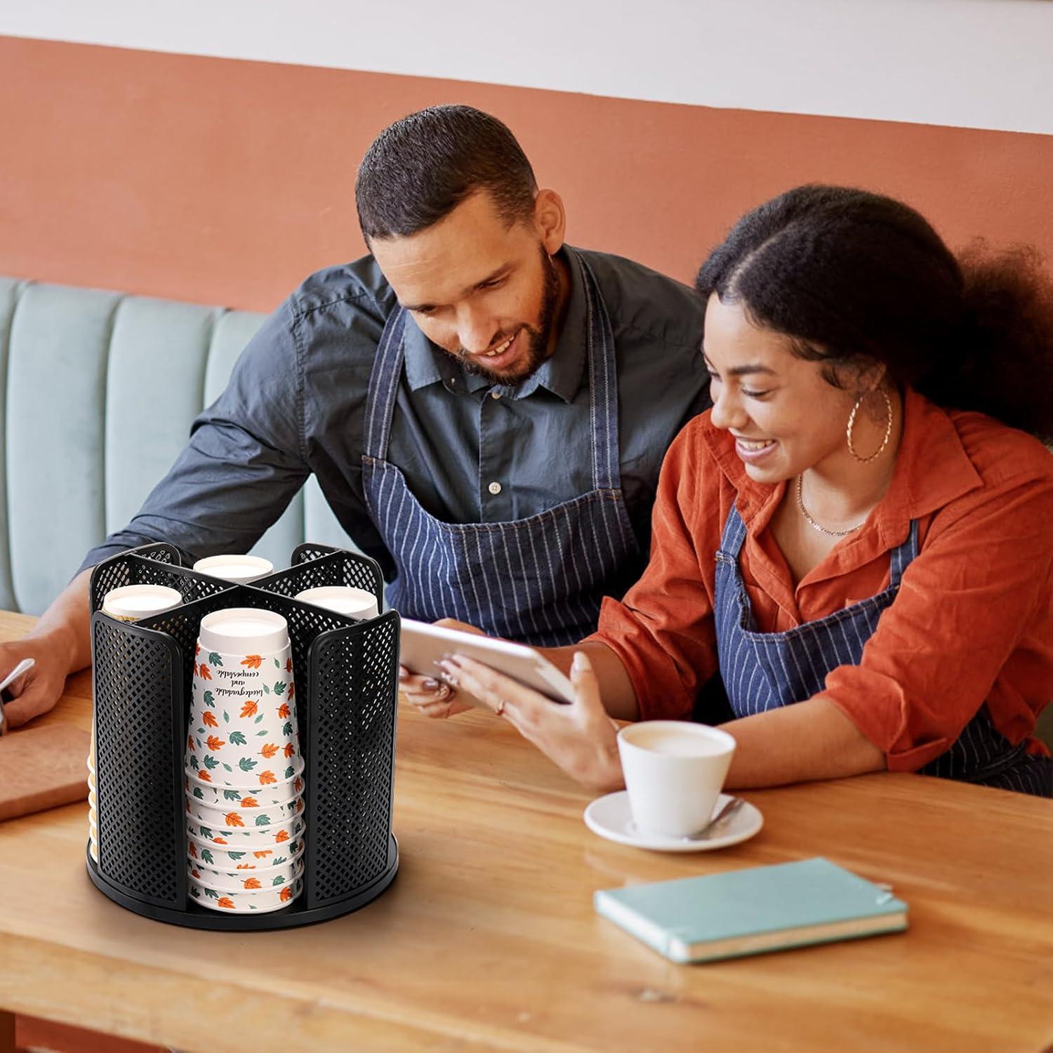 Organizador de Tazas de Café Eorbow 2 Paquetes 4 Compartimentos