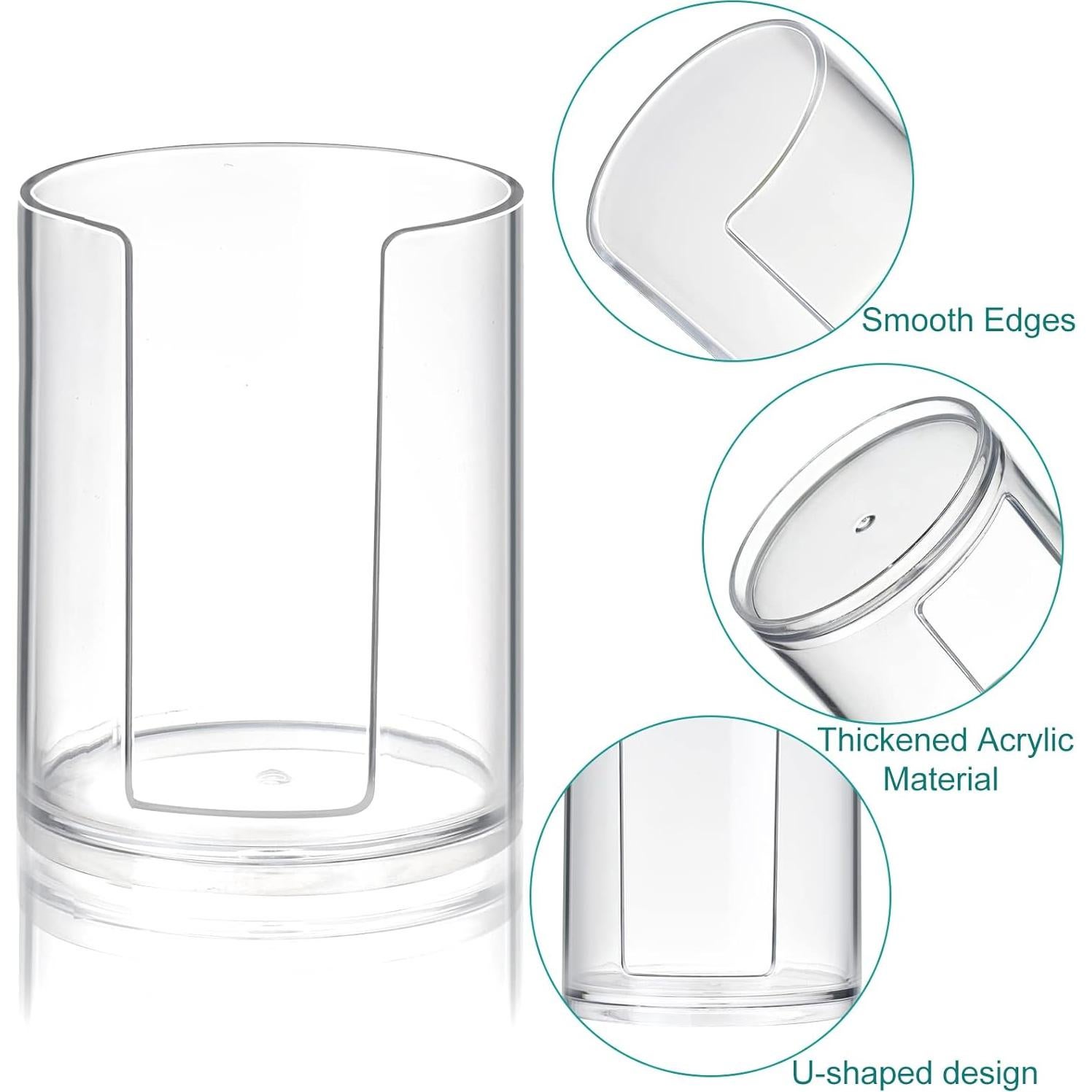 Dispensador de Vasos de Baño KIMCHOMERSE 2 Paquete Acrílico