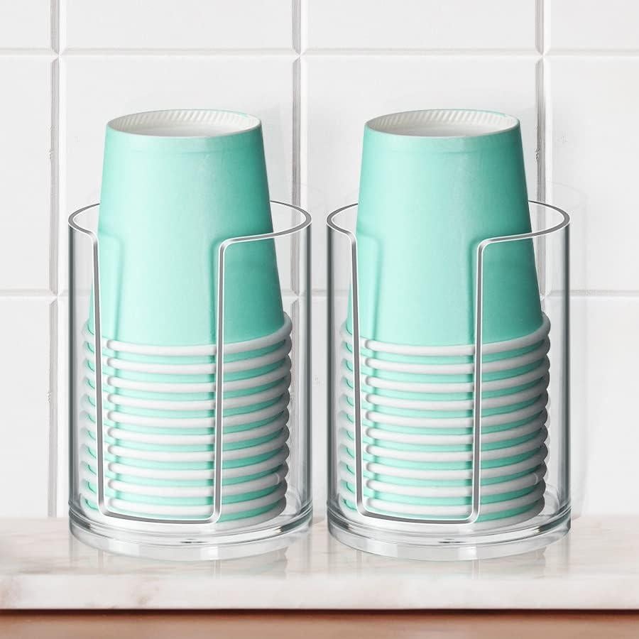 Dispensador de Vasos de Baño KIMCHOMERSE 2 Paquete Acrílico