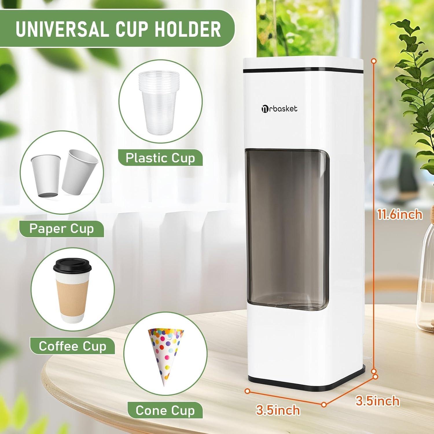 Dispensador de Tazas de Papel Magnético Penwlled Blanco 29.46 cm