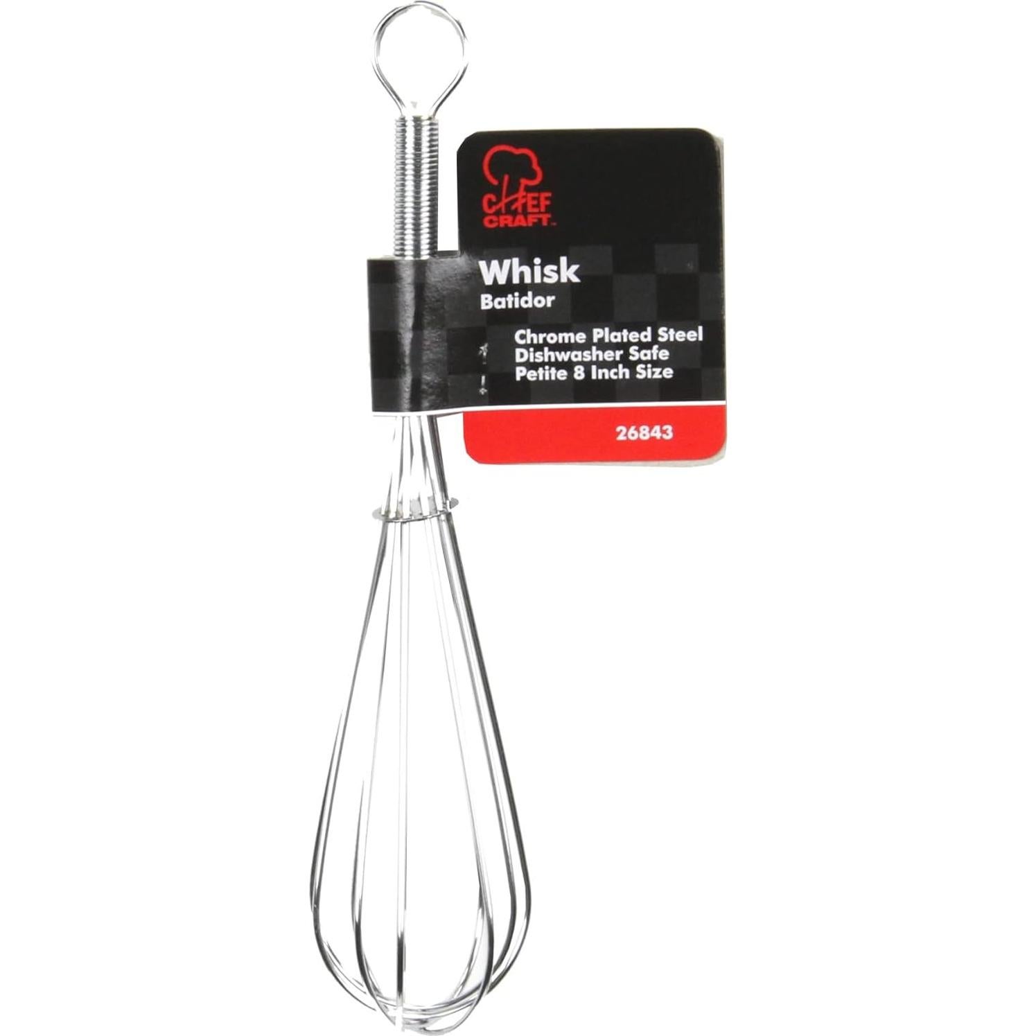 Batidor de Acero Cromado Chef Craft 20 cm Resistente