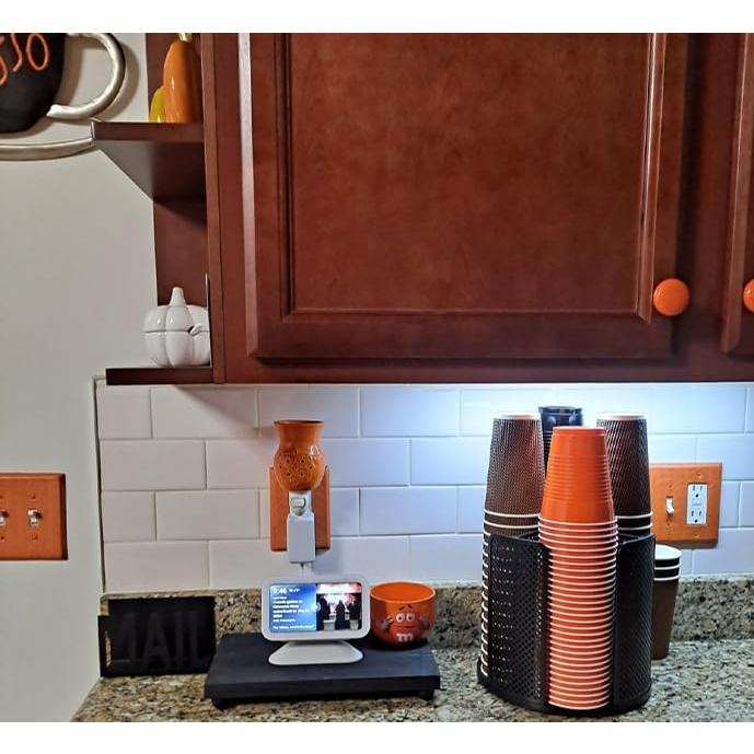 Dispensador de Tazas de Café YTROG Negro 360° Rotatable 4 Compartimentos