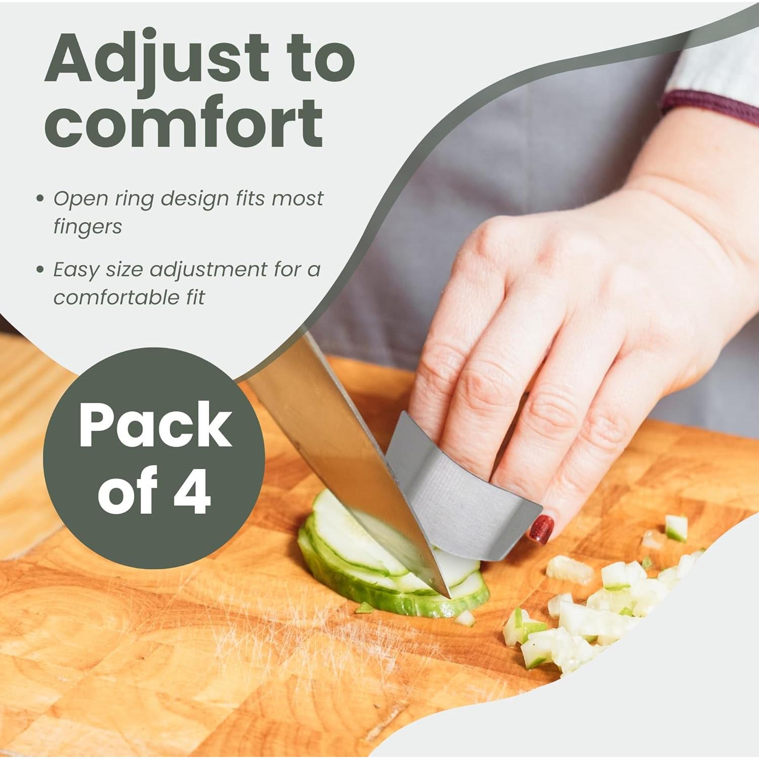 Protectores de Dedos de Acero Inoxidable Gadgetime - Ajustables y Antioxidantes