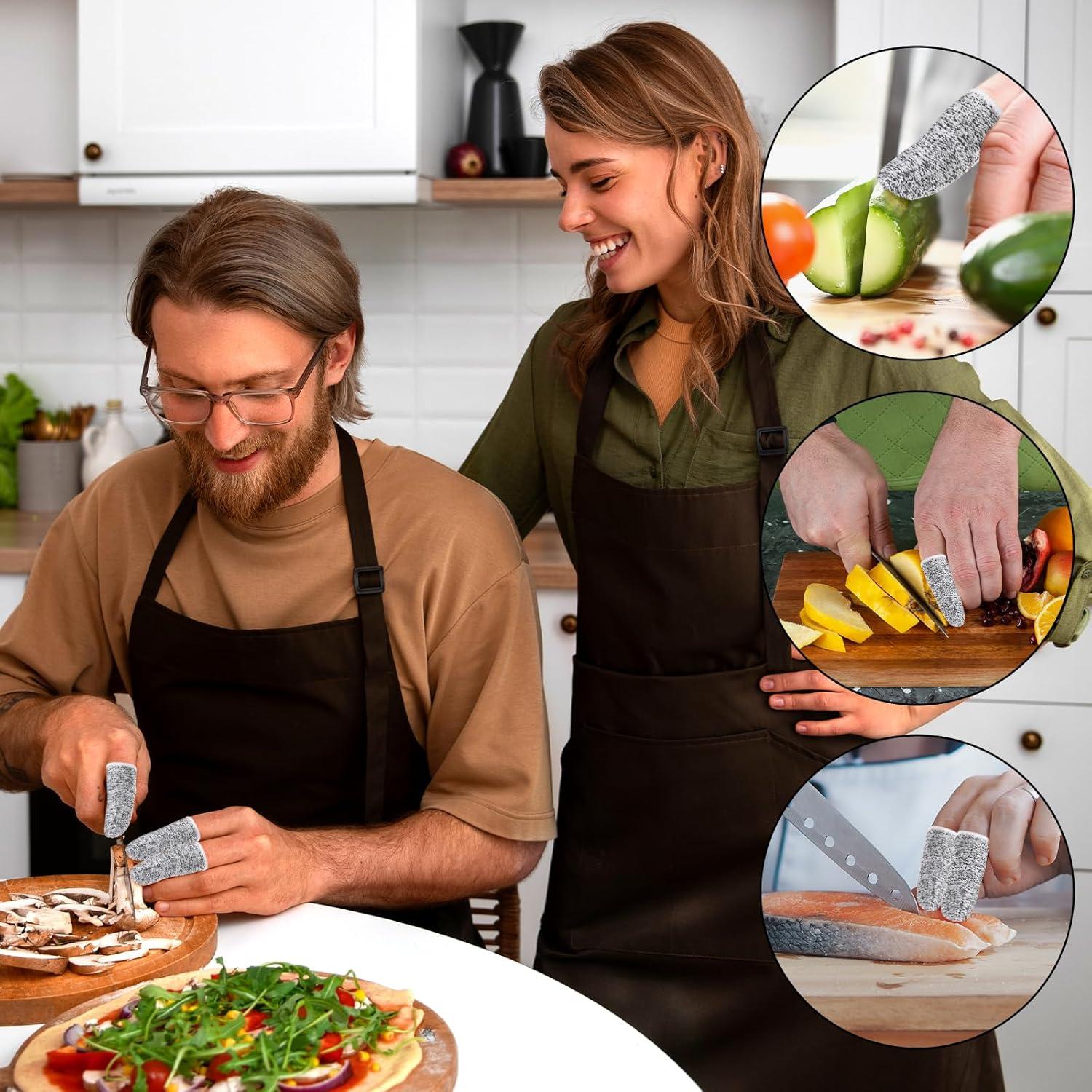 20 Protectores de Dedos Cortantes BOHUIZ Reutilizables Antideslizantes