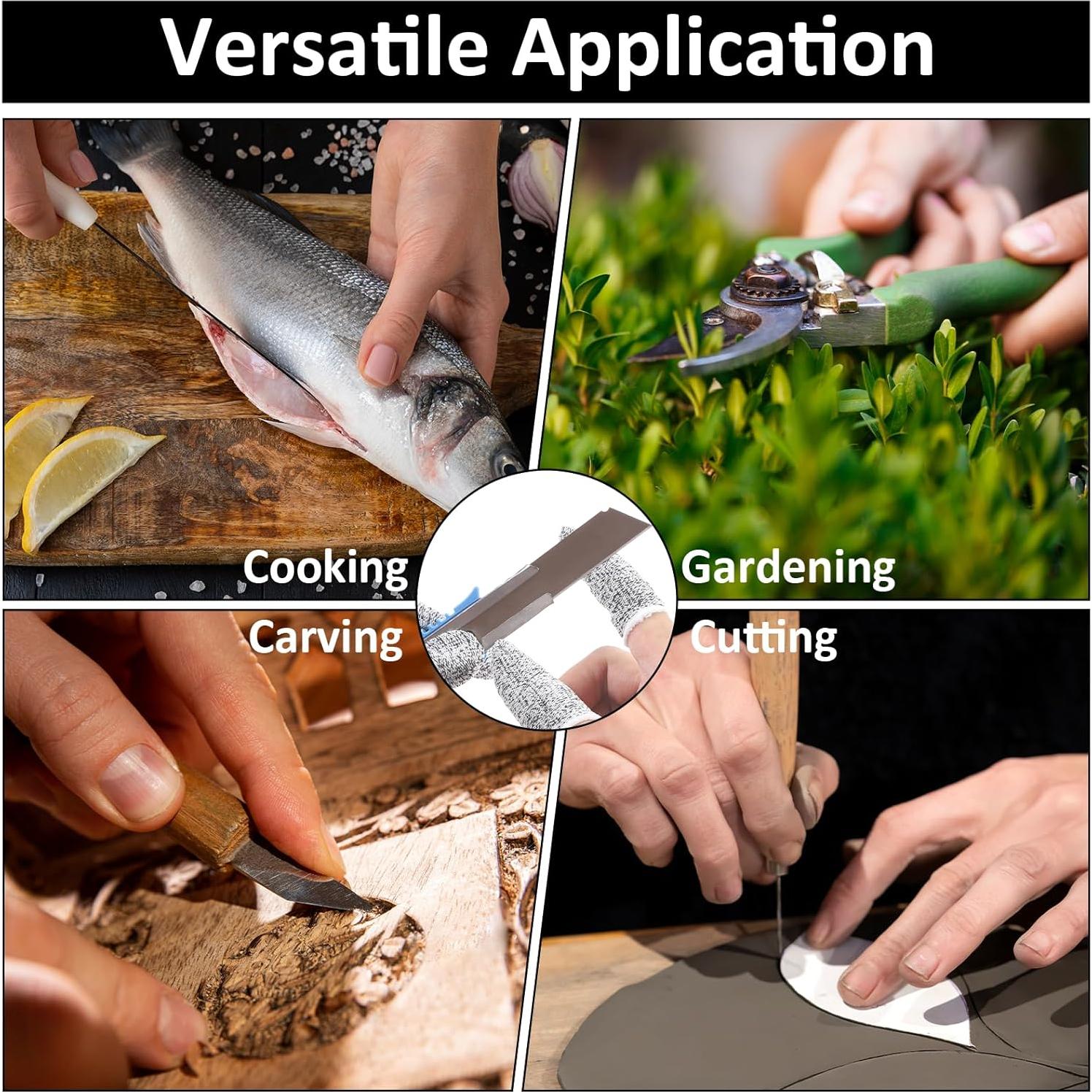 20 Protectores de Dedos Cortantes BOHUIZ Reutilizables Antideslizantes