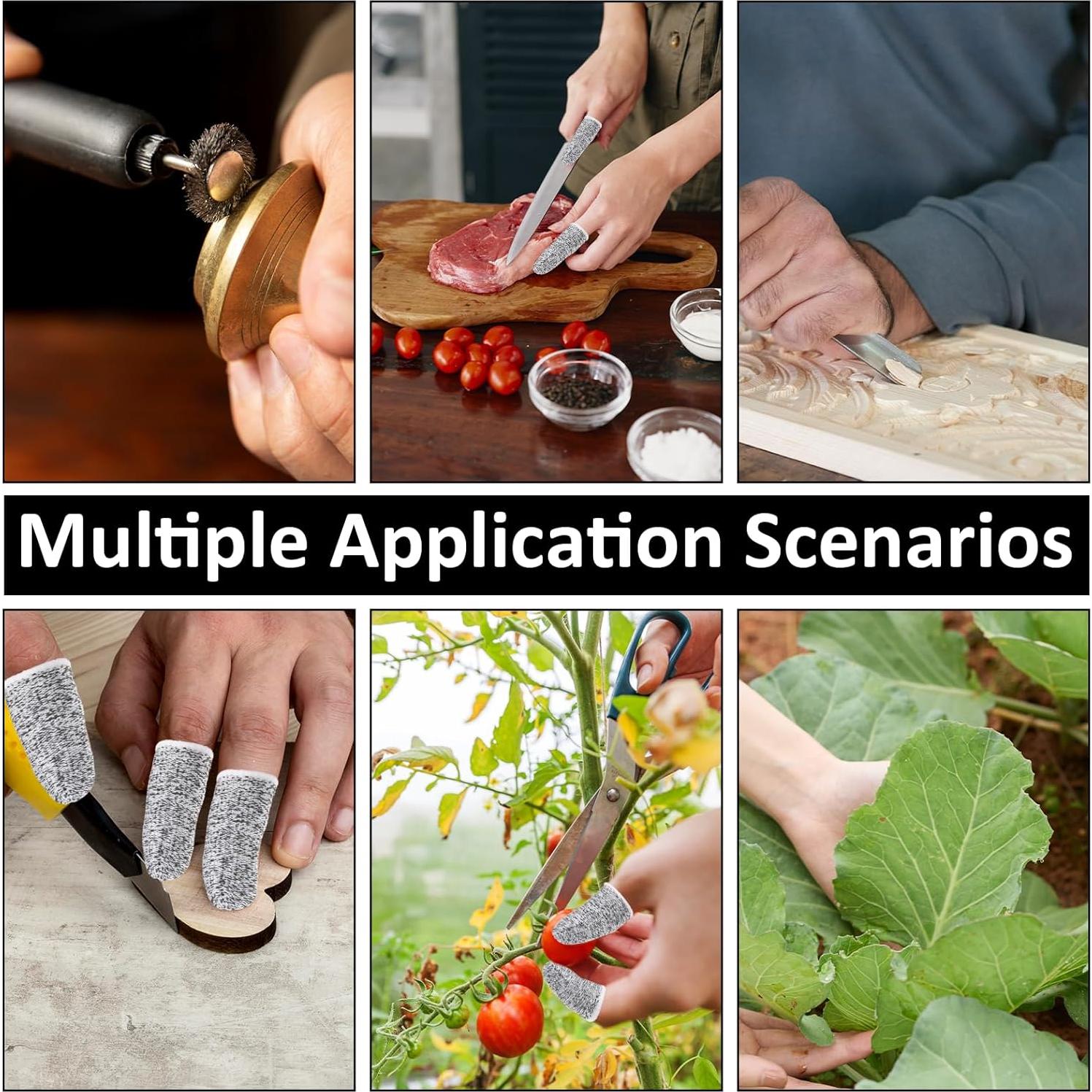 20 Protectores de Dedos Cortantes BOHUIZ Reutilizables Antideslizantes