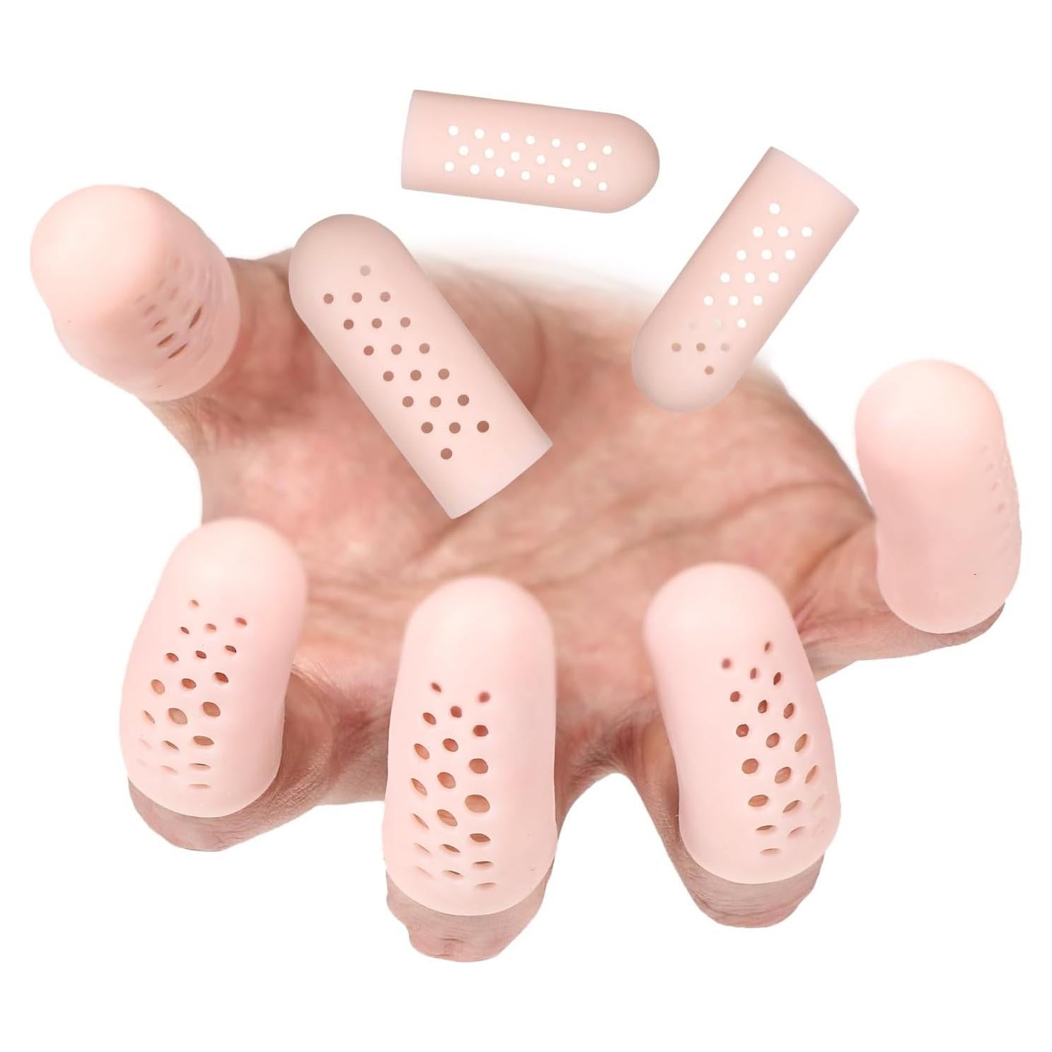 12 Fundas de Dedos de Gel InnoHHustle Transpirables para Protección