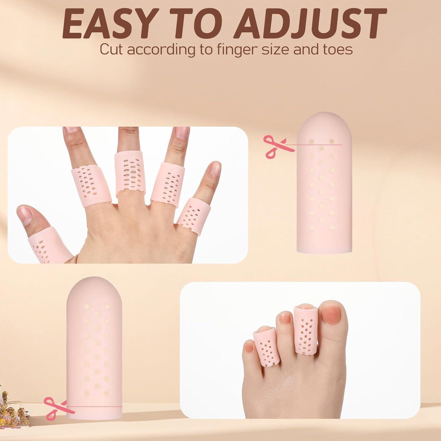 12 Fundas de Dedos de Gel InnoHHustle Transpirables para Protección