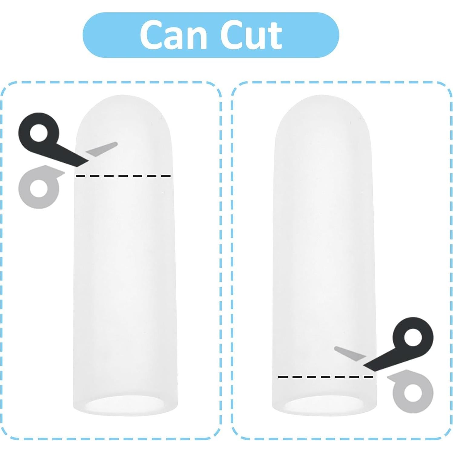 Fundas de Gel para Dedos WY LIGHTING, 10 Piezas, Transparente