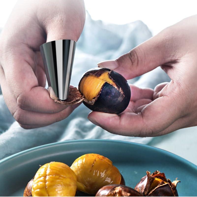 20 Protectores de Dedos de Acero Inoxidable Hemoton 4x2.5 cm