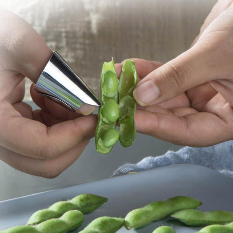 20 Protectores de Dedos de Acero Inoxidable Hemoton 4x2.5 cm