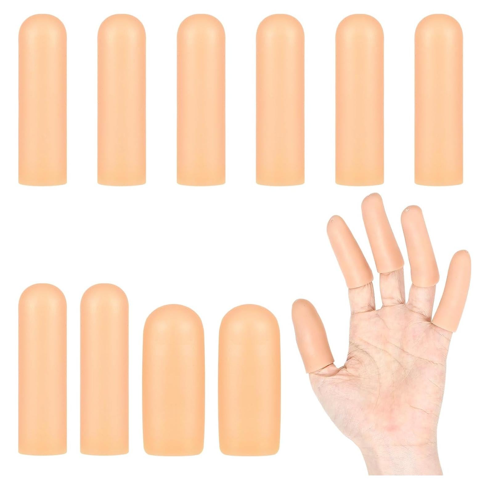 10 Protectores de Dedos de Silicona Abeillo - Reutilizables