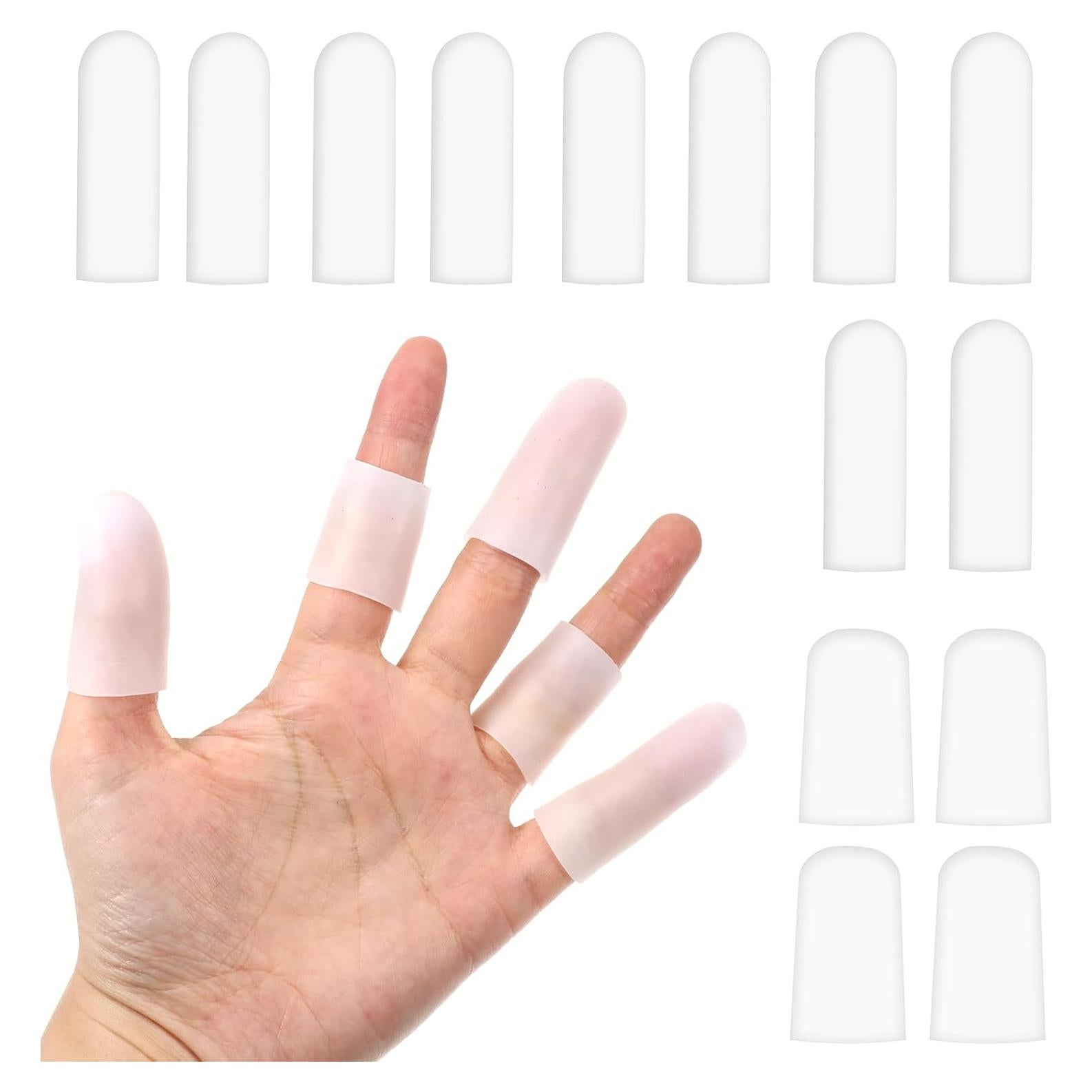 14 Fundas Protectores de Dedos de Silicona FdcLixuvol - 2 Tamaños