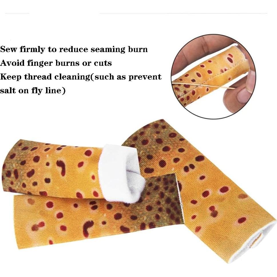 Protector de Dedos para Pesca AYLIFU 3 Pcs Fibra de Poliéster