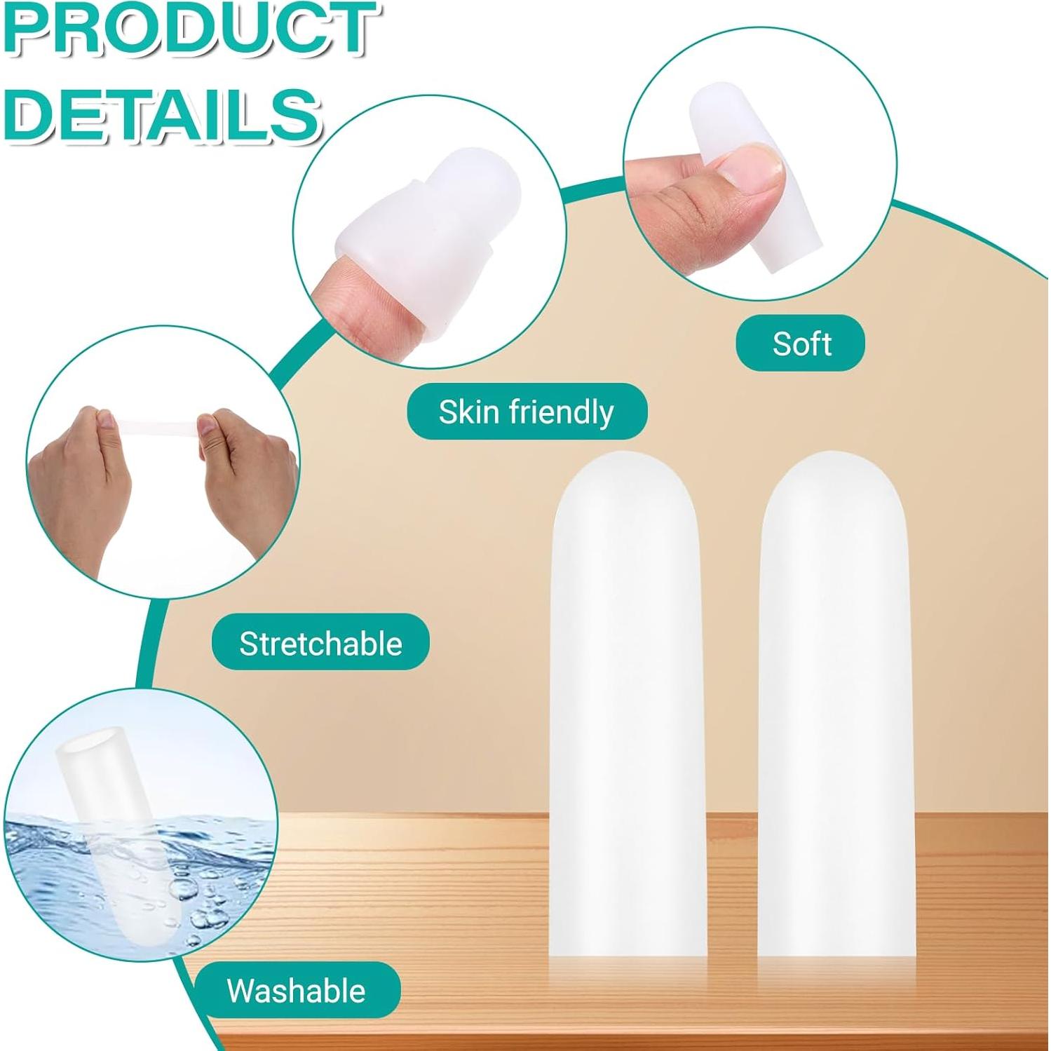 Cubiertas de Dedos de Gel InnoHHustle - 20 Pcs Protectores