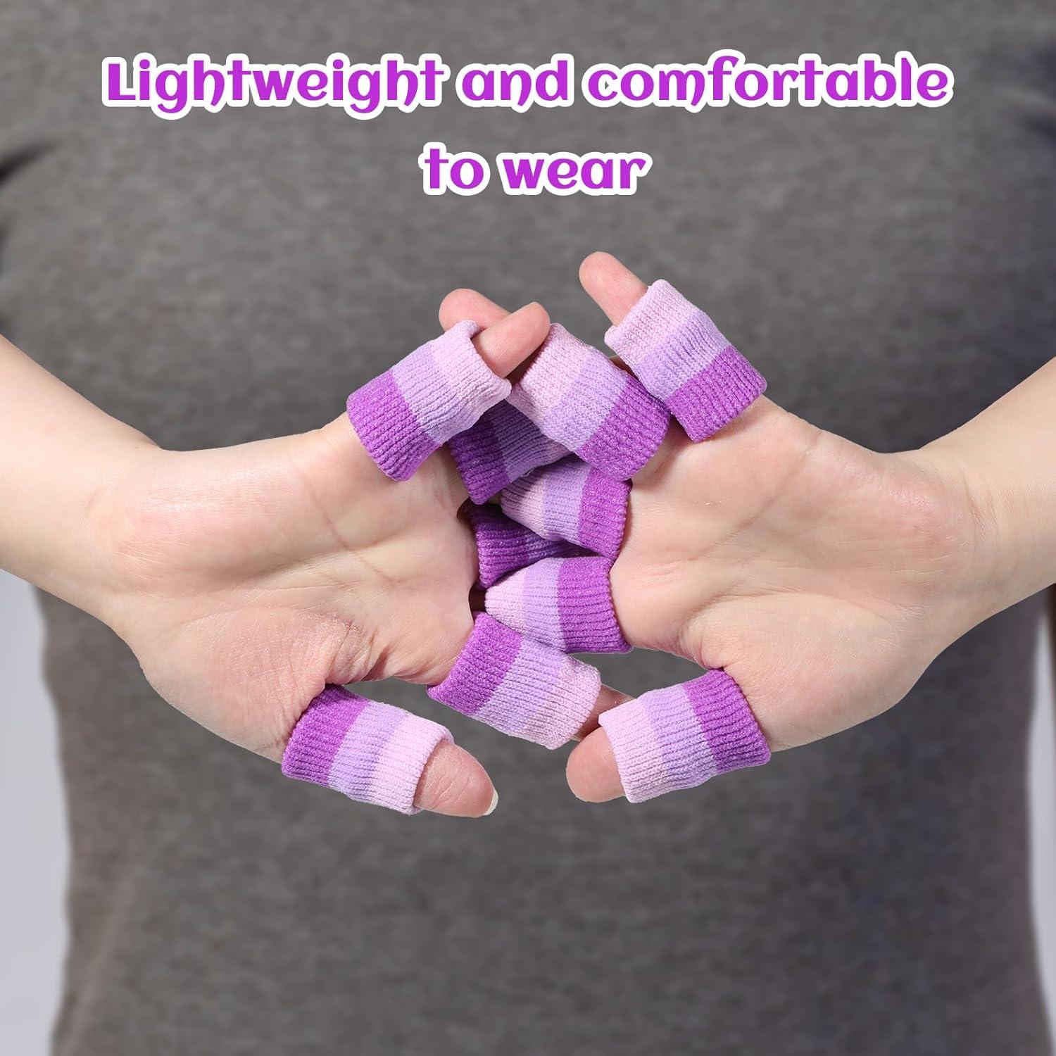 20 Mangas de Compresión para Dedos Alrhso - Soporte Tejer y Deportes