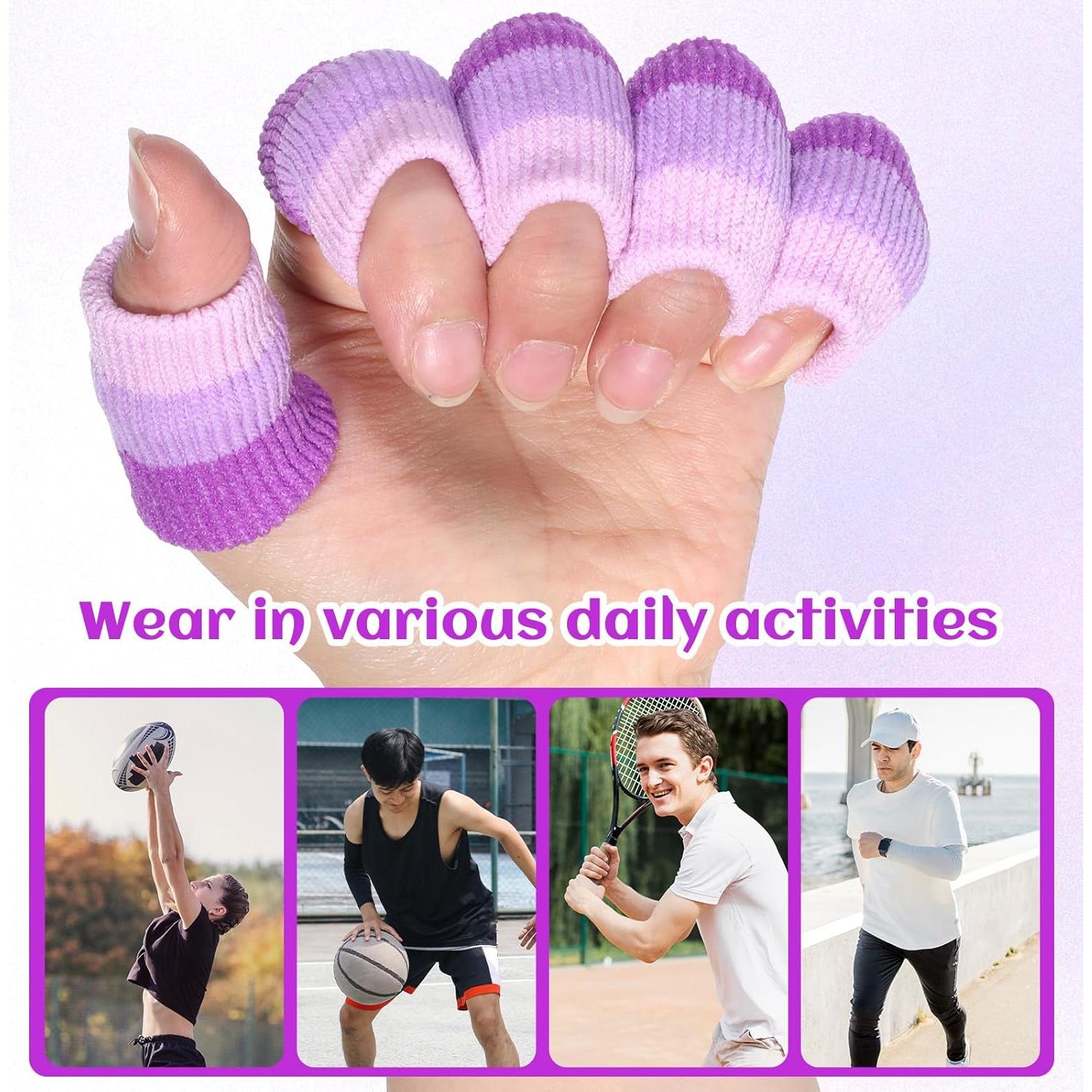 20 Mangas de Compresión para Dedos Alrhso - Soporte Tejer y Deportes