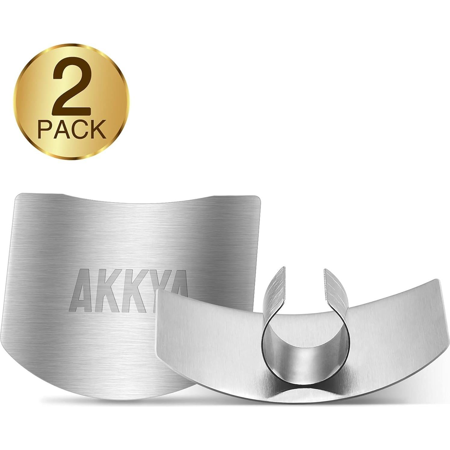 Protector de Dedos Akkya de Acero Inoxidable para Cocina - 2 Piezas