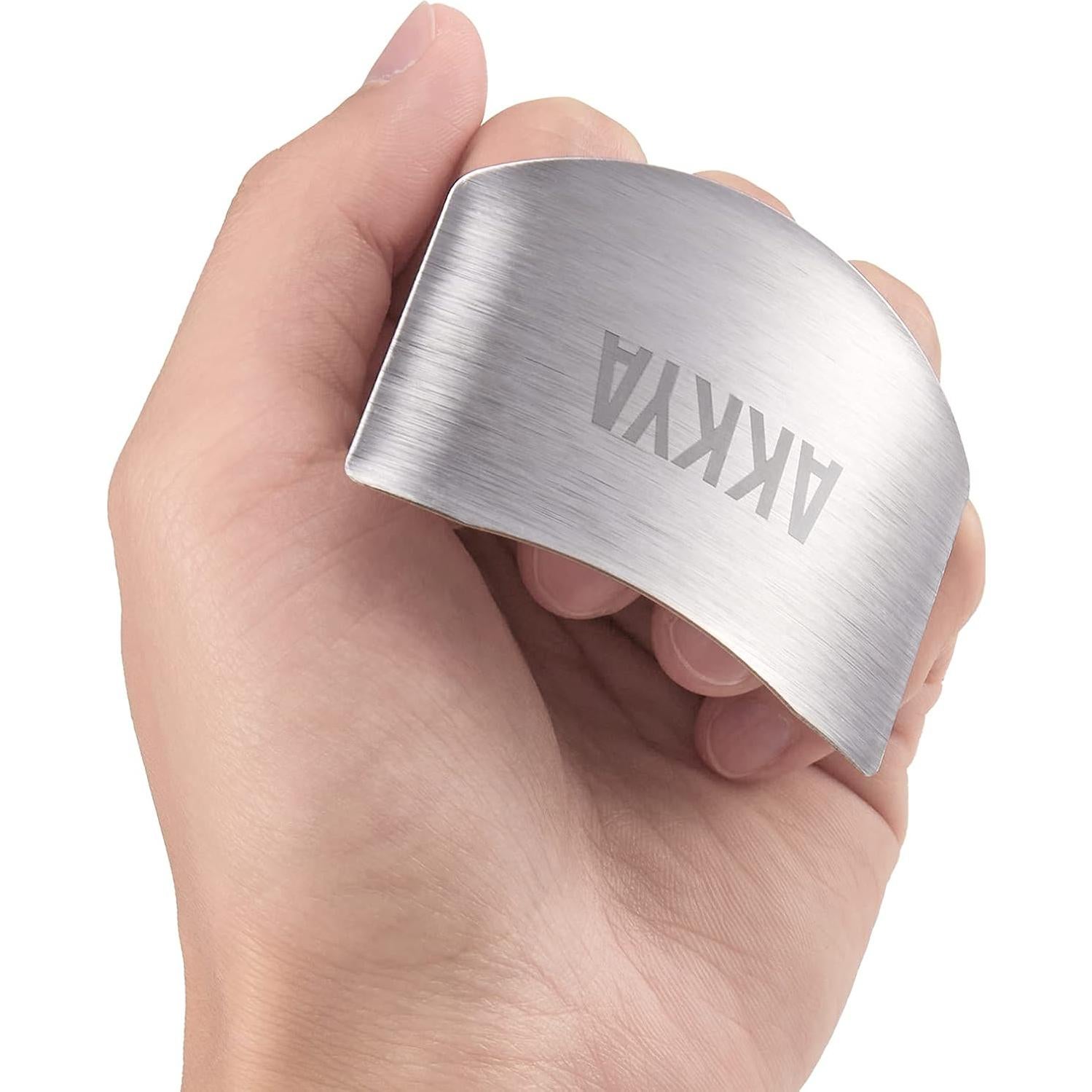 Protector de Dedos Akkya de Acero Inoxidable para Cocina - 2 Piezas