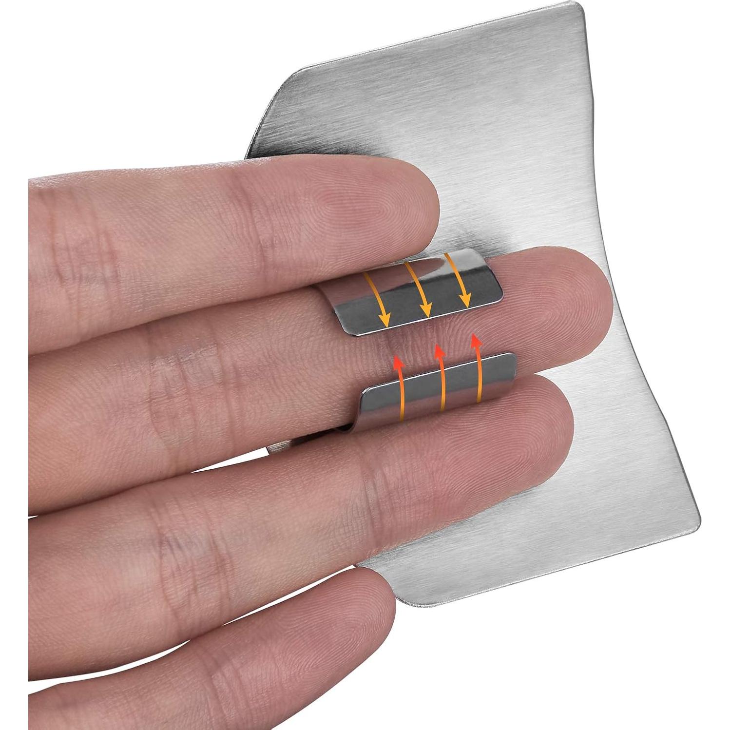 Protector de Dedos Akkya de Acero Inoxidable para Cocina - 2 Piezas