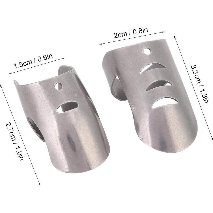 Protector de Dedos Yosooo Acero Inoxidable 4 Pcs Cocina