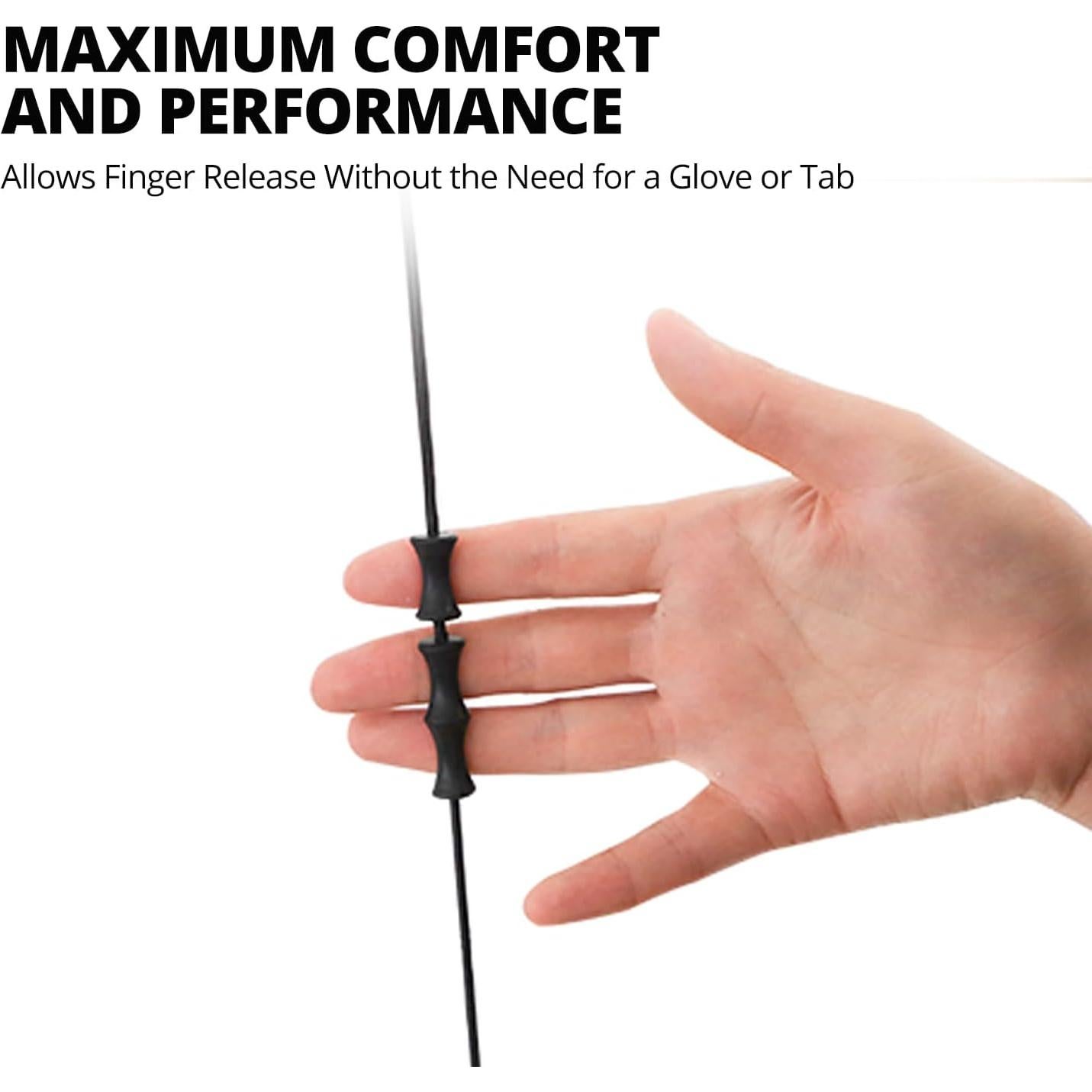 Protector de Dedos para Arquería YAFIYGI - Goma Suave 2 en 1