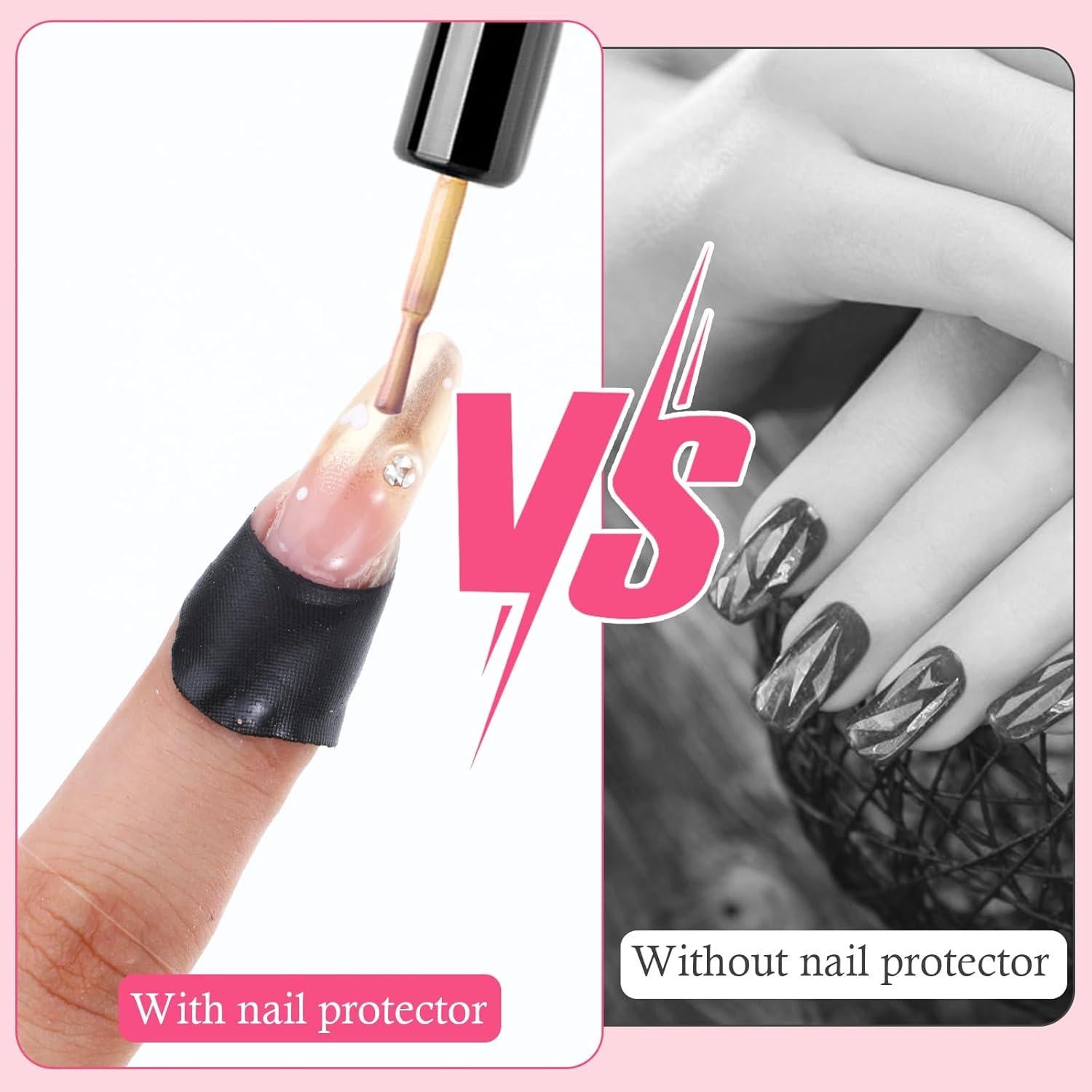 150 Protectores de Esmalte de Uñas Classicseali - Negro