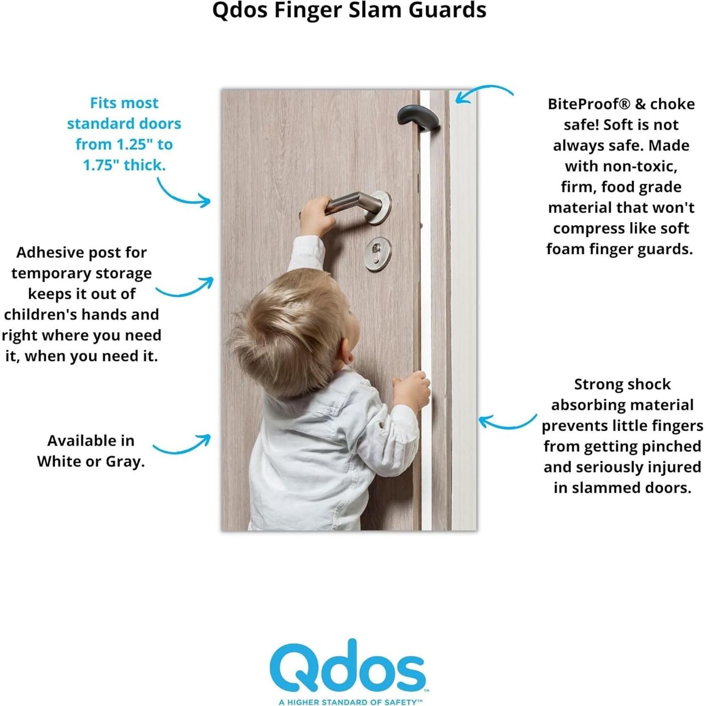 Protector de dedos Qdos Finger Slam Guard - Gris - 2 paquetes
