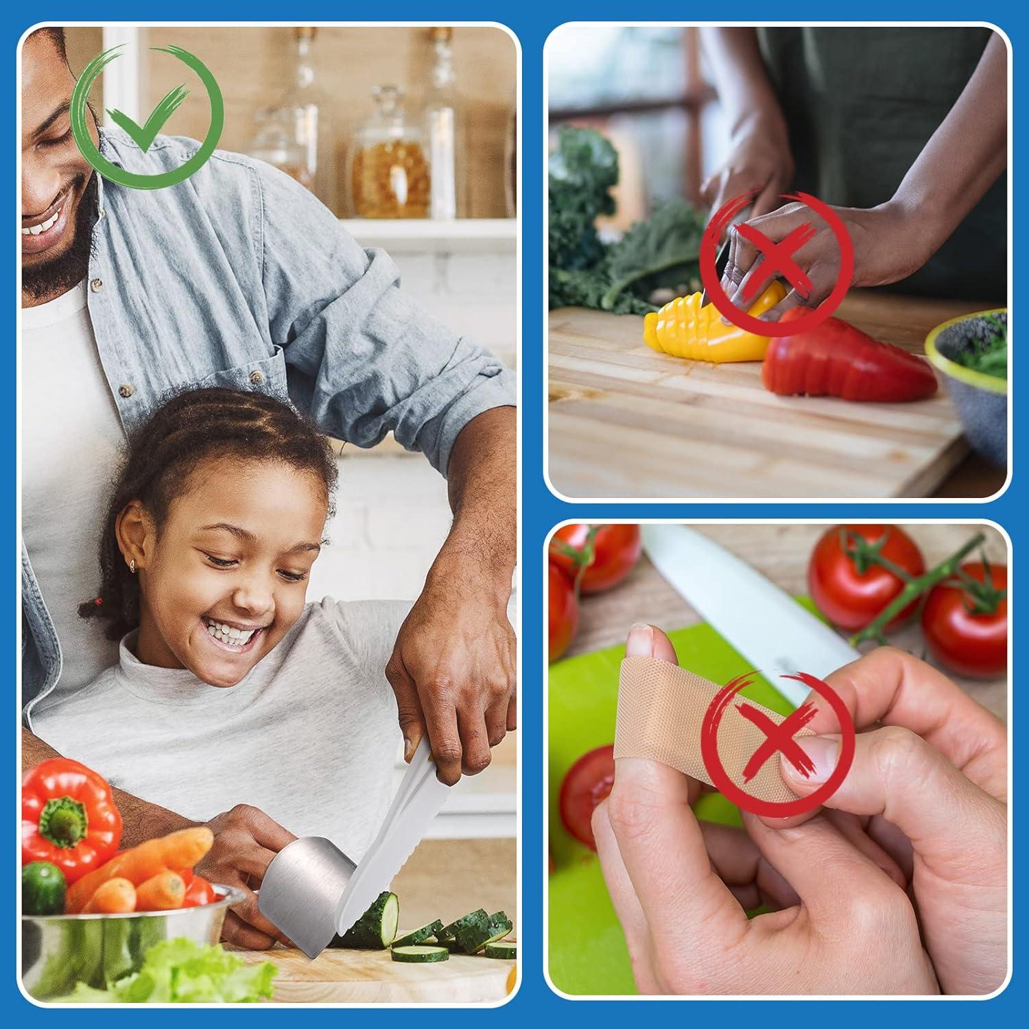 Juego de 9 Piezas de Protectores de Dedos Romooa Acero Inoxidable