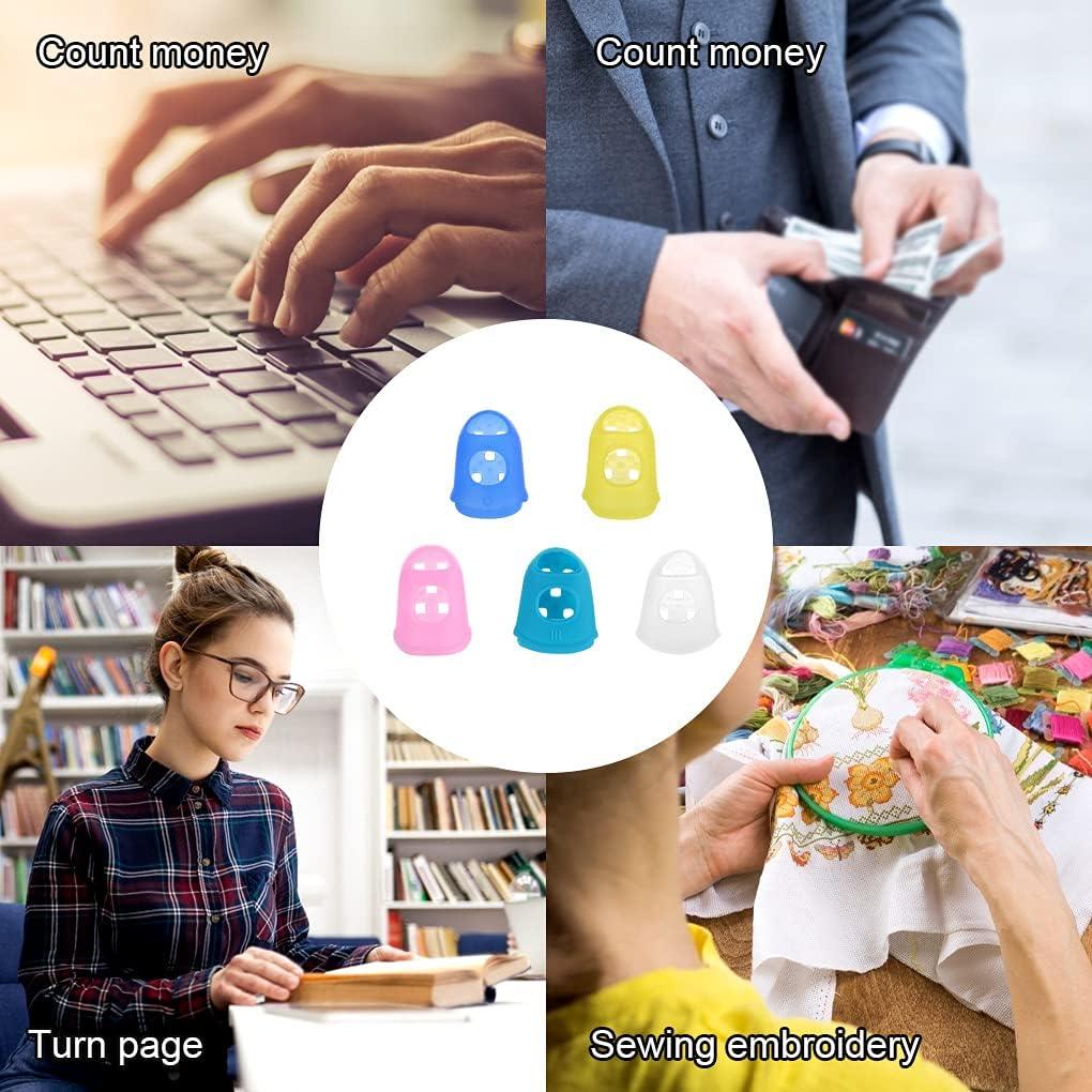 50 Protectores de Dedos de Silicona para Guitarra - 5 Tamaños y Colores