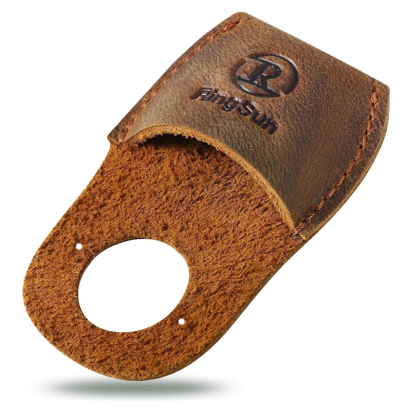 Protector de Pulgar de Cuero Ringsun RS40 para Tallado en Madera
