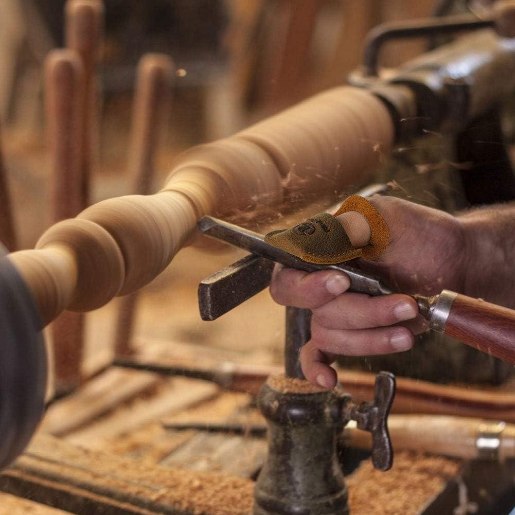 Protector de Pulgar de Cuero Ringsun RS40 para Tallado en Madera