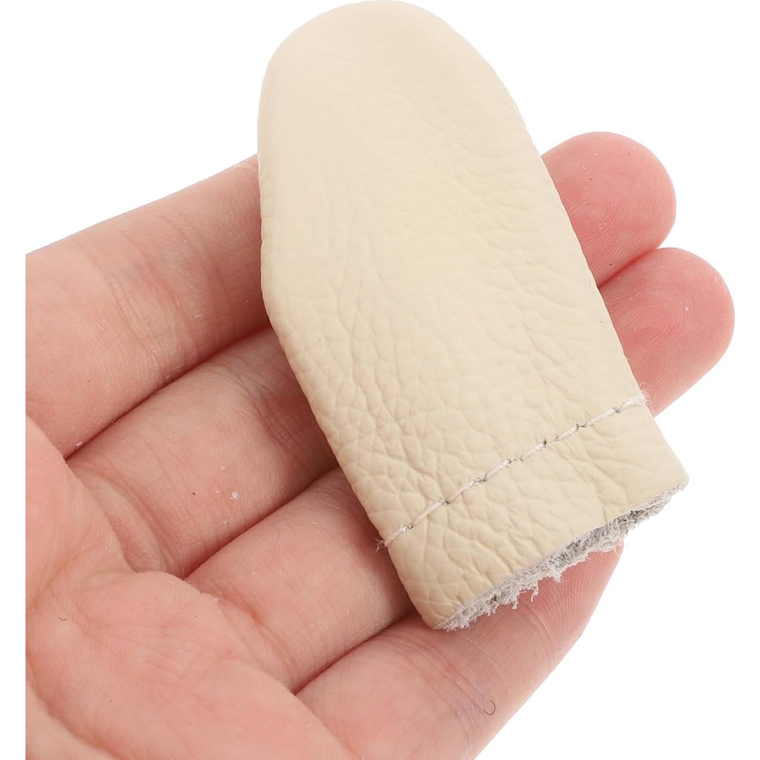 10 Pares de Dedales de Cuero COHEALI para Coser y Tejer