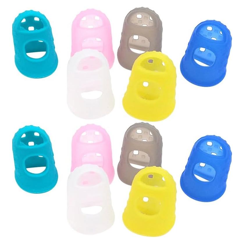 Protectores de Dedos de Silicona EXCEART para Guitarra y Ukelele