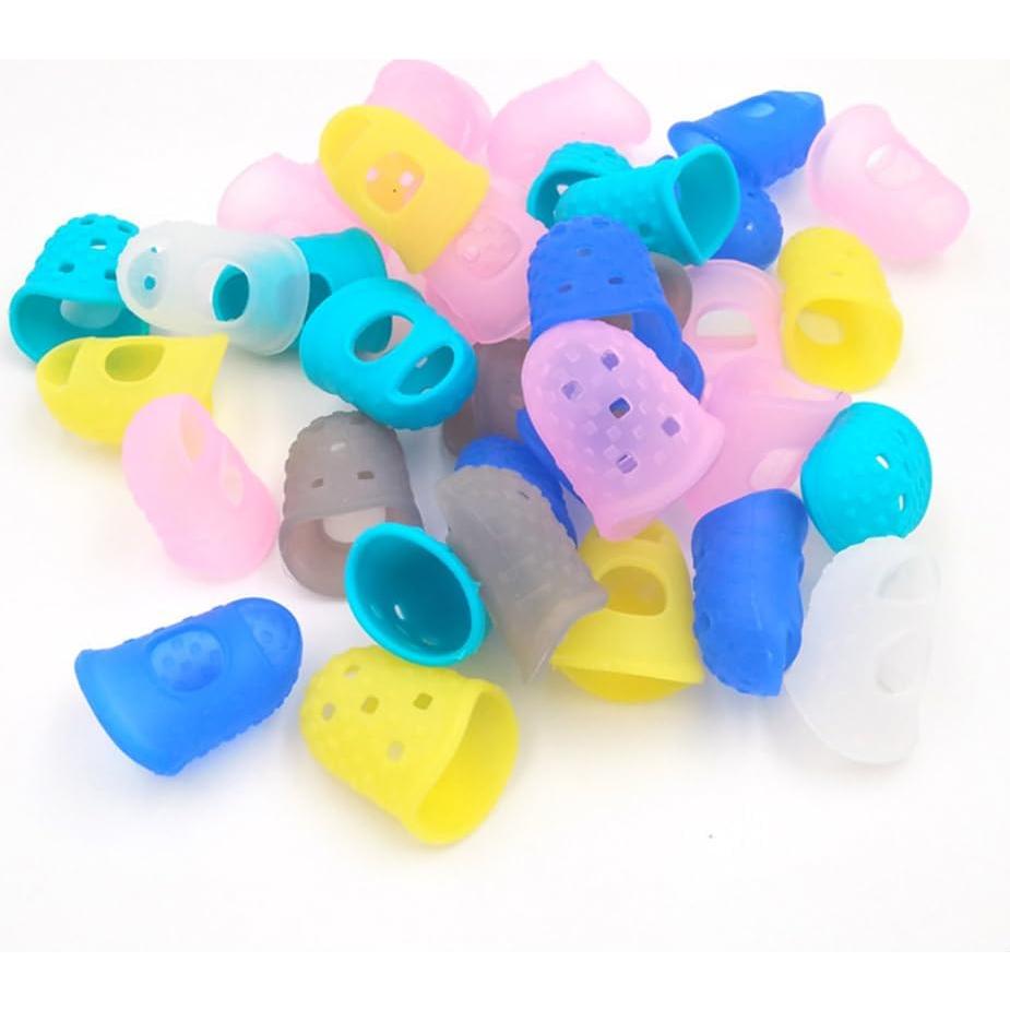 Protectores de Dedos de Silicona EXCEART para Guitarra y Ukelele