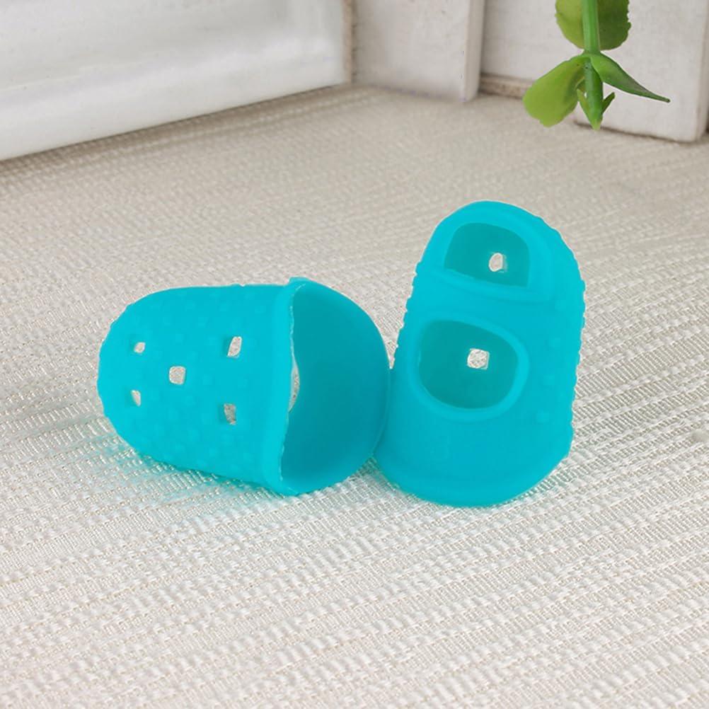 Protectores de Dedos de Silicona EXCEART para Guitarra y Ukelele