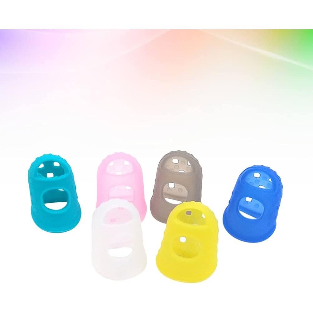 Protectores de Dedos de Silicona EXCEART para Guitarra y Ukelele