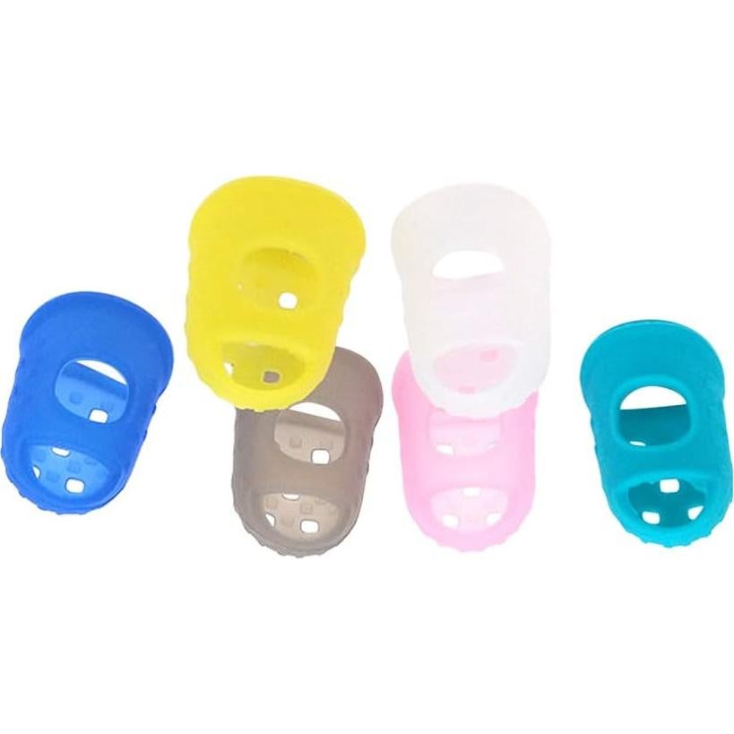 Protectores de Dedos de Silicona EXCEART para Guitarra y Ukelele