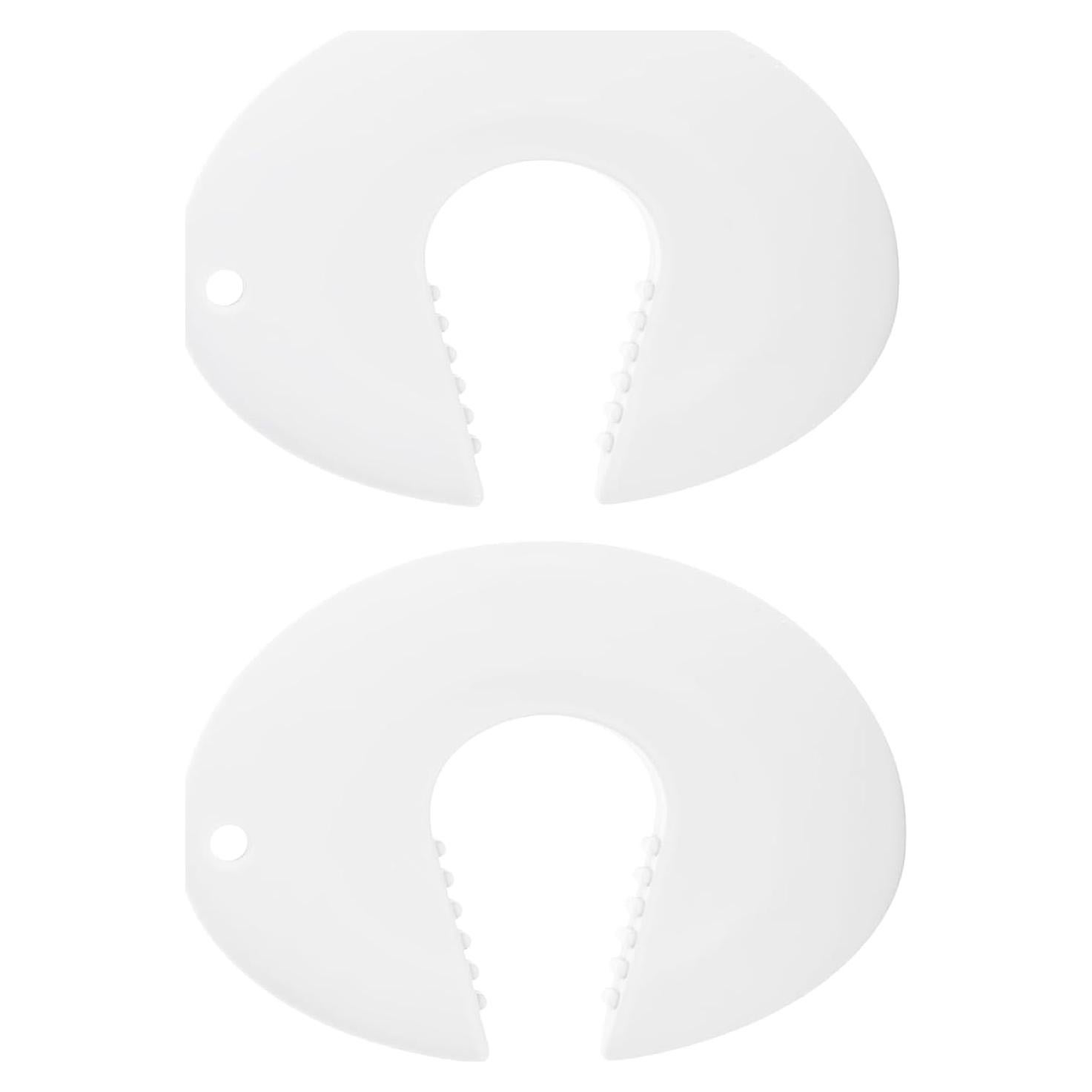 Guardia de Pinchazo de Puerta Roeoi 2 Paquetes Silicona Blanca