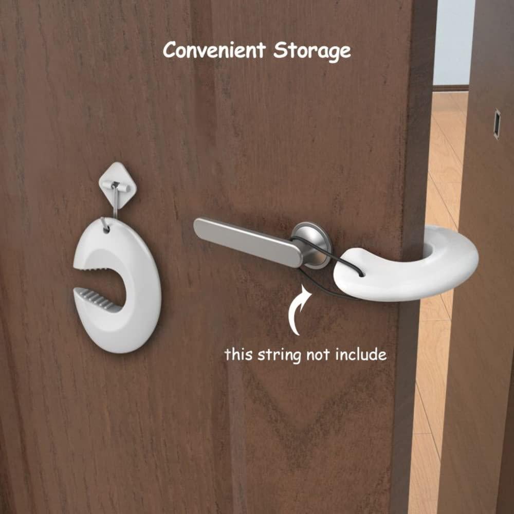 Guardia de Pinchazo de Puerta Roeoi 2 Paquetes Silicona Blanca