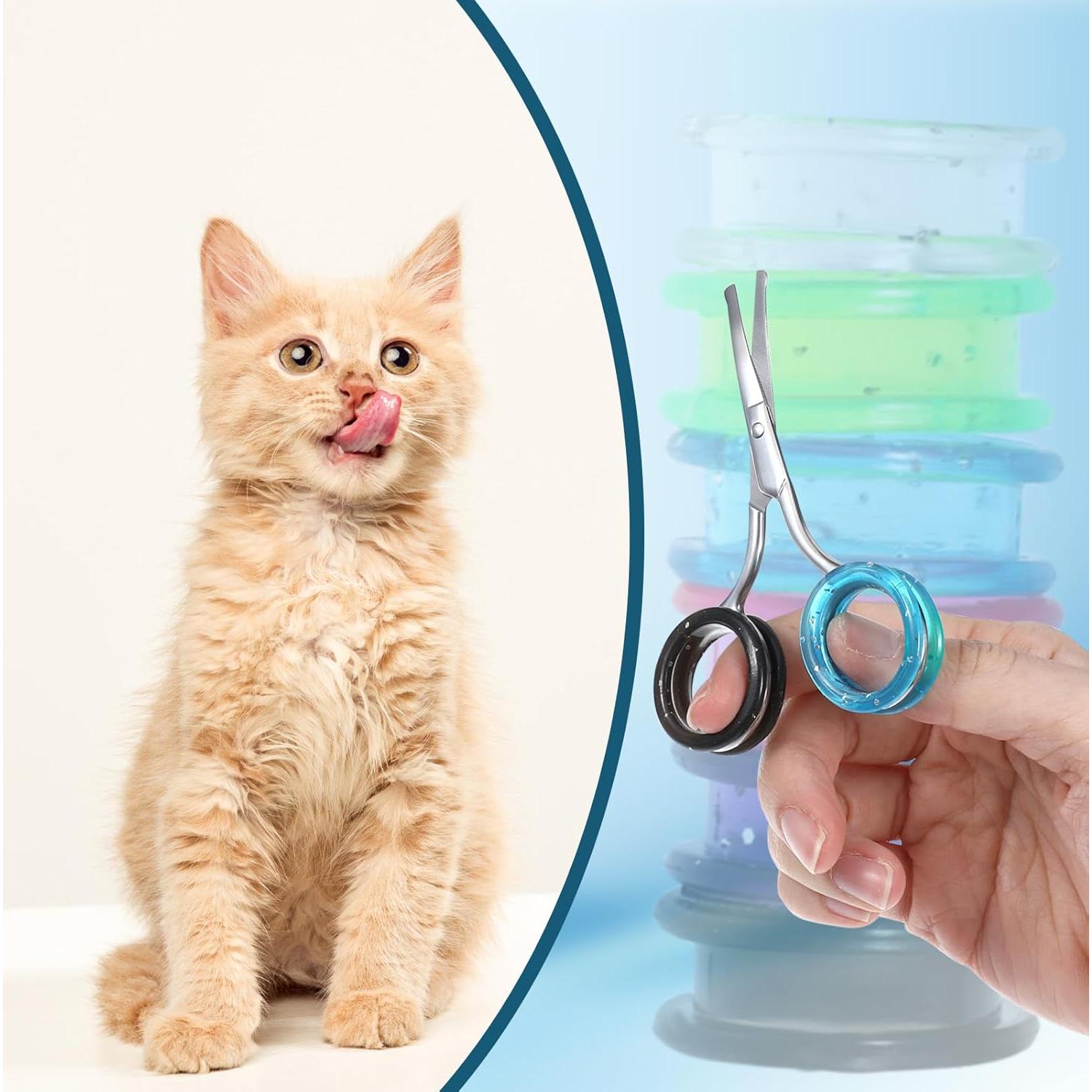 12 Anillos de Silicona para Tijeras JJUNW - Protección Pulgar