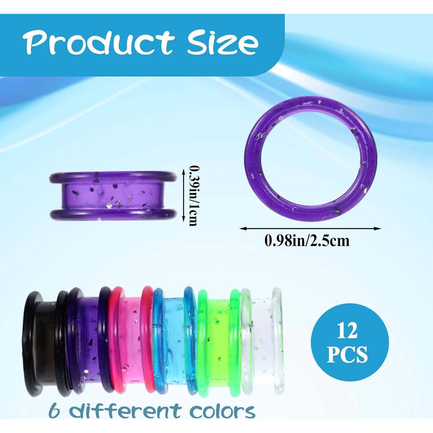 12 Anillos de Silicona para Tijeras JJUNW - Protección Pulgar