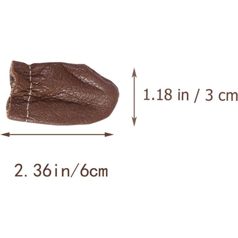 Dedales de Cuero COHEALI 40 Piezas para Manualidades