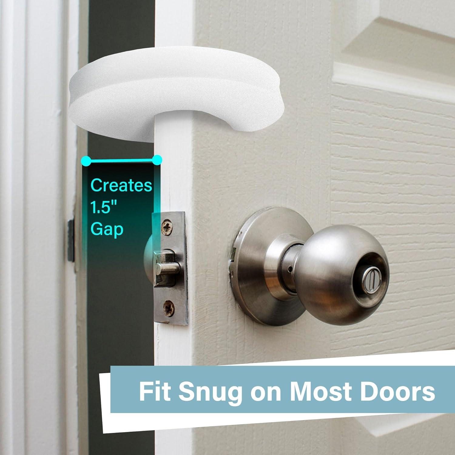 Protector de Puerta Heart of Tafiti - Paquete de 6, Espuma EVA Blanca